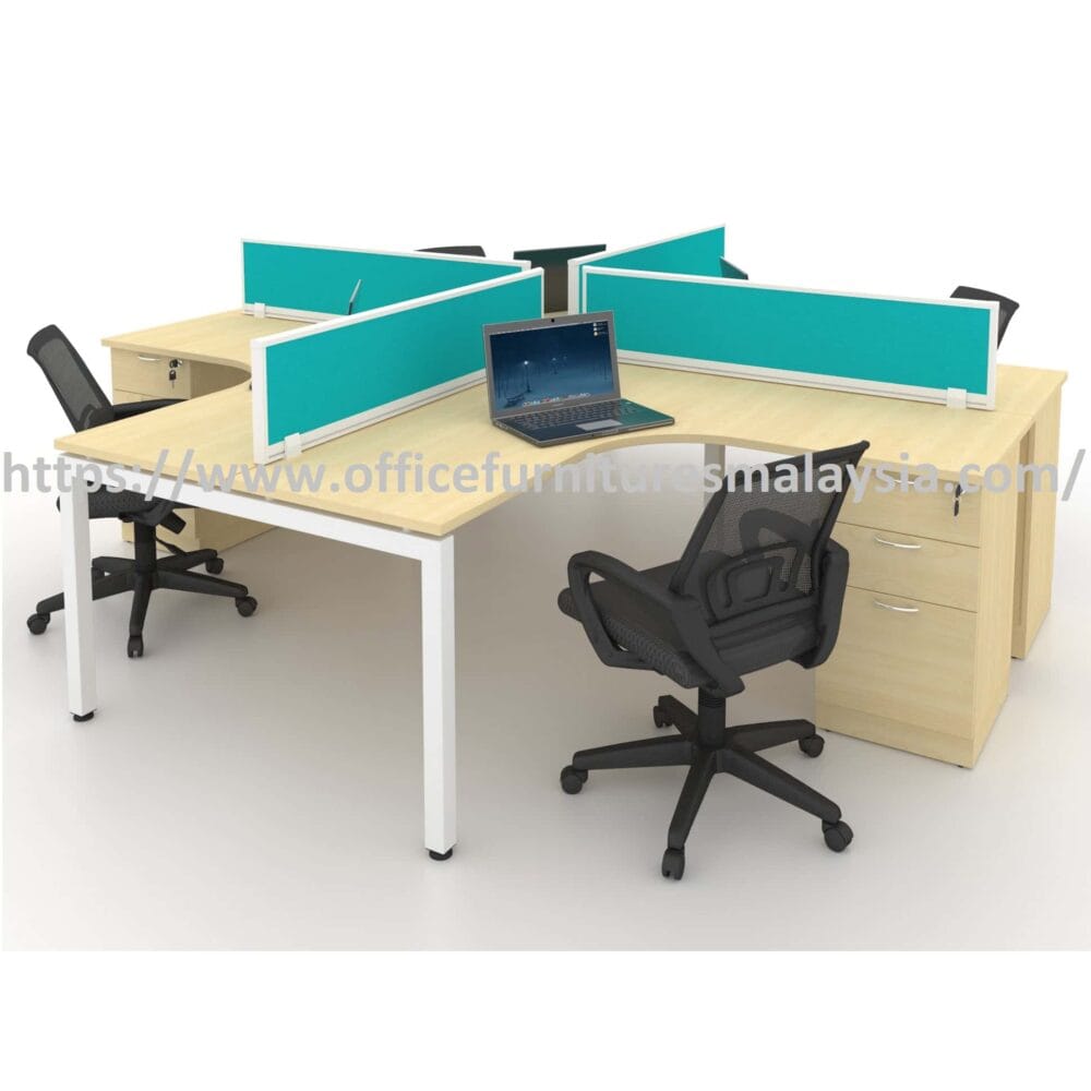 6 ft L-Shaped Workstation Table with Fabric Panel Divider Kuala Lumpur Selangor Shah Alam 6 ft L-Shaped Workstation Table with Fabric Panel Divider Kuala Lumpur Selangor Shah Alam