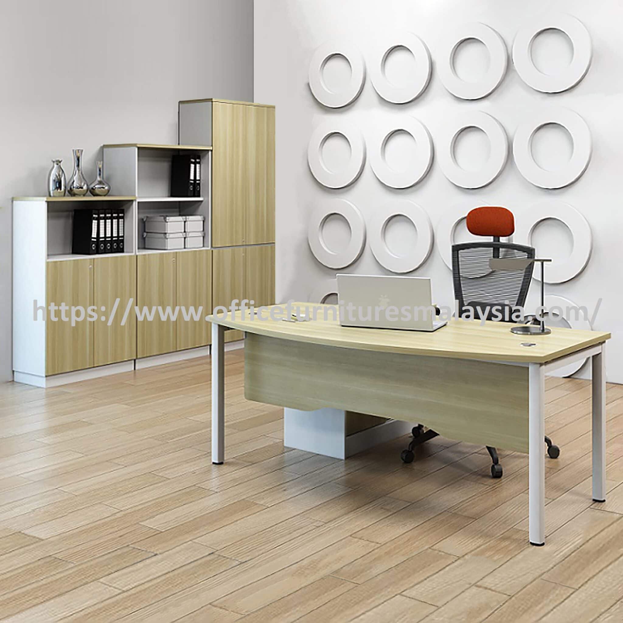 6 ft Modern Design Office Executive Writing Desk And Side Cabinet Set Kuala Lumpur Selayang Melaka