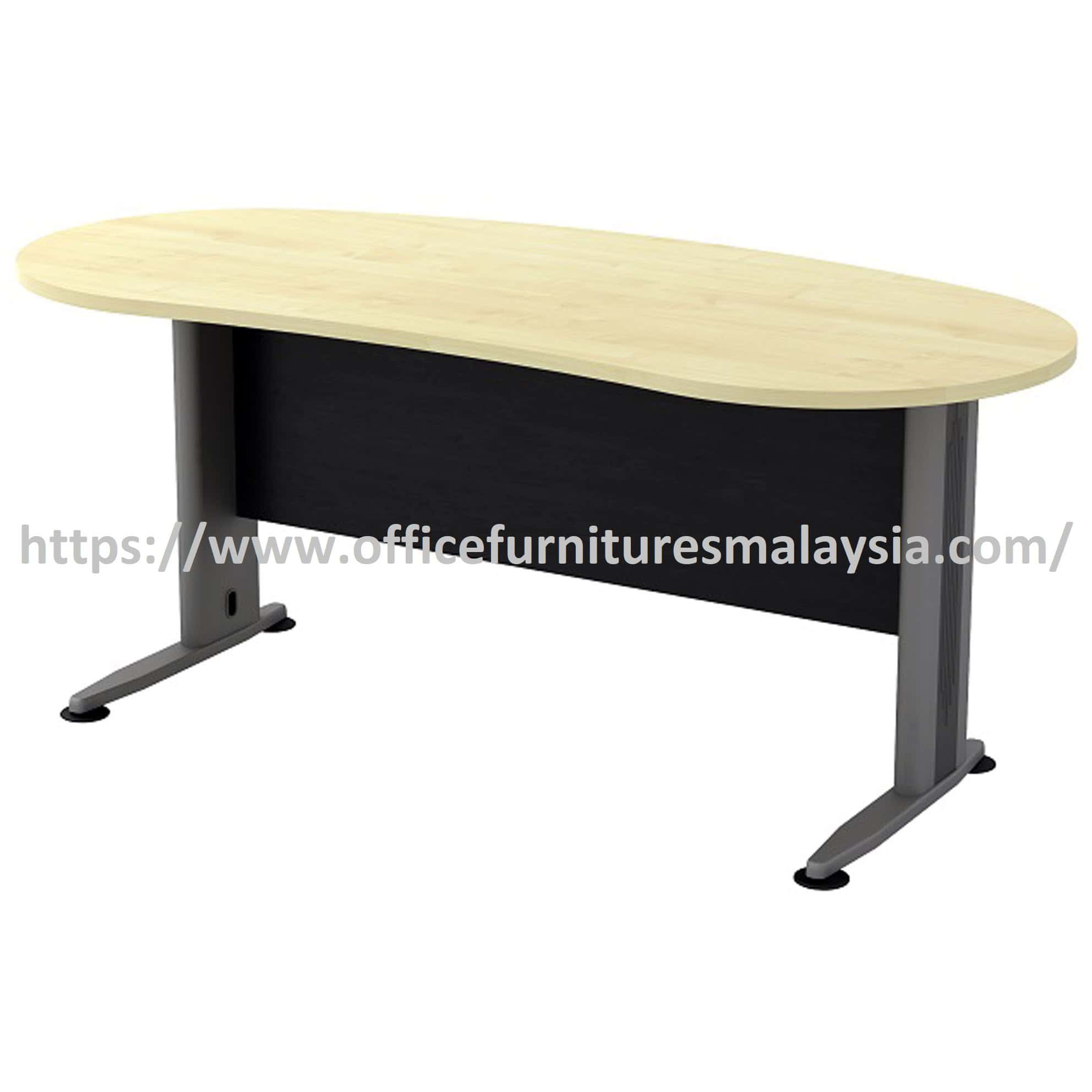 6 ft Modern Oblique Kidney Shape Manager Table without Grommet Hole OFTMB33 Kuala Lumpur Batang Kali Damansara