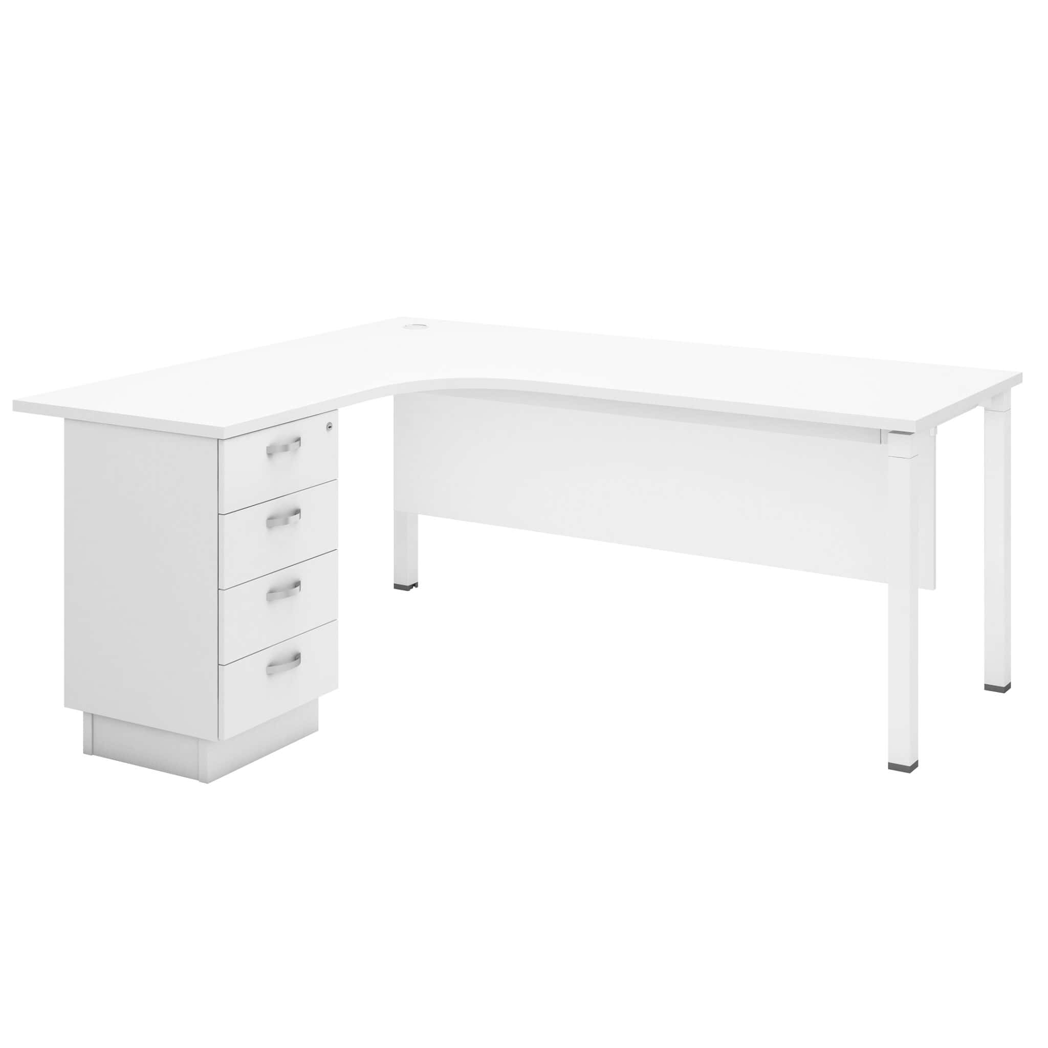 6 ft Modish L Shape Table Manager Table seremban melaka cyberjaya