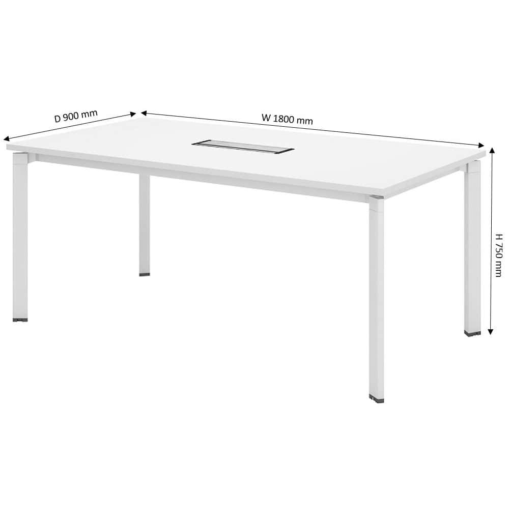 6 ft Modish Rectangular Conference Table Kepong Meru Rawang