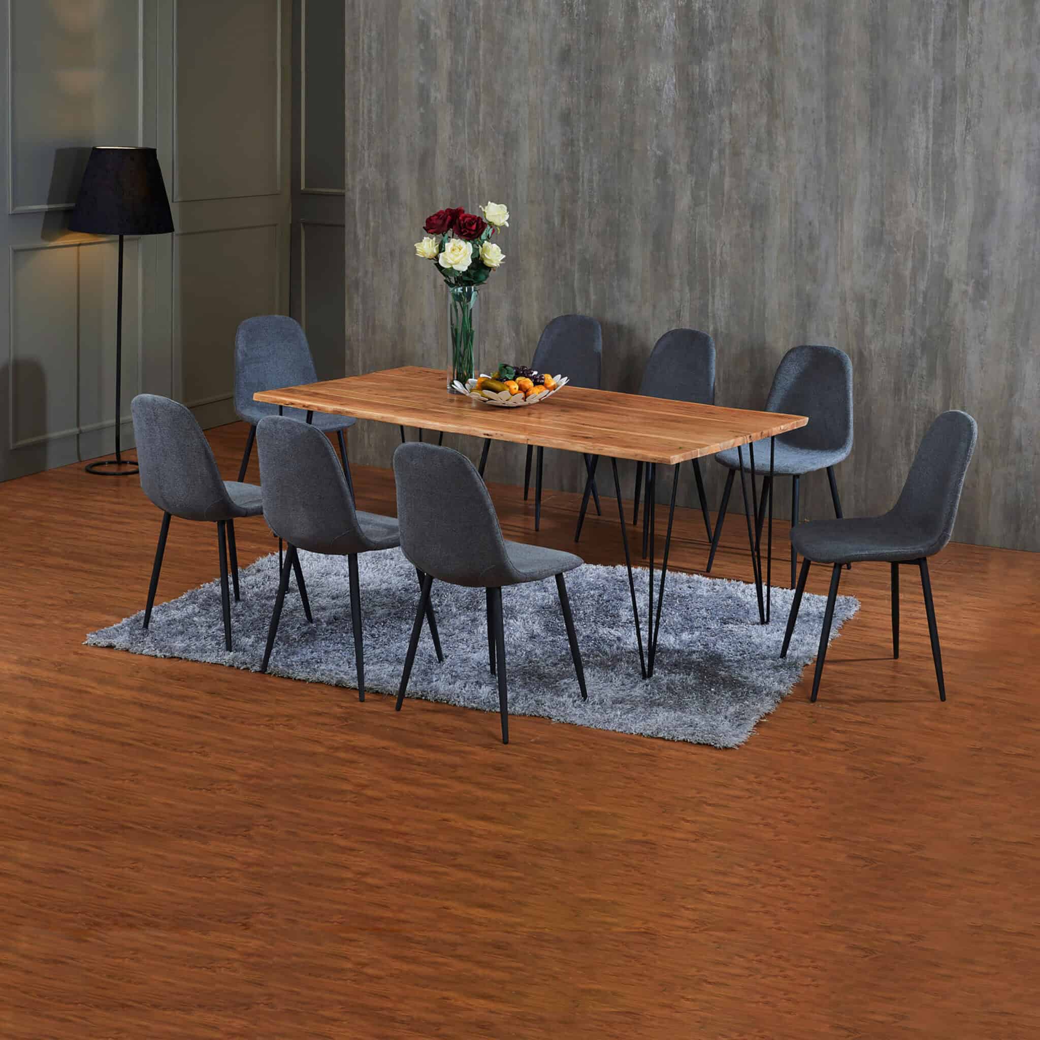 6 ft Pleasant Dining Table with 8 Chair GombakMeru Kapar