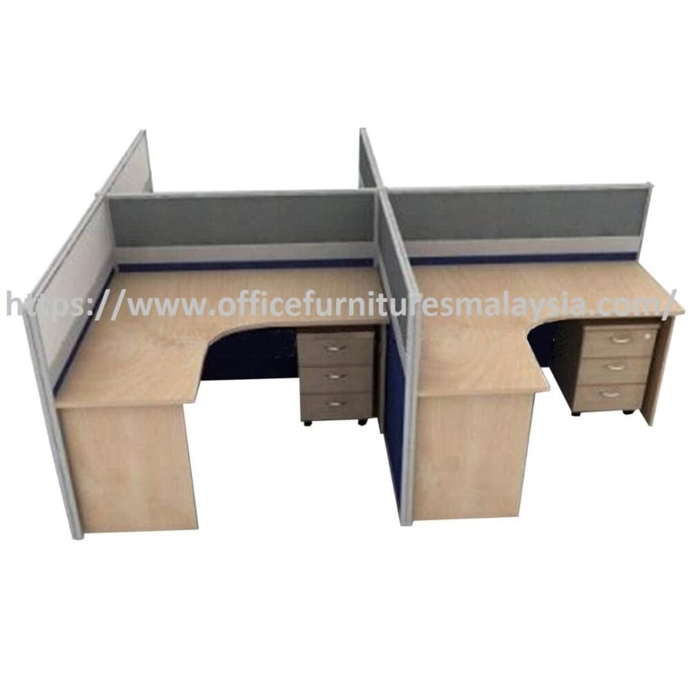 6 ft x 5 ft Modern L-Shaped 4 seater Workstation Malaysia Shah Alam Kepong Petaling Jaya Klang Balakong 6 ft x 5 ft Modern L-Shaped 4 seater Workstation Malaysia Shah Alam Kepong Petaling Jaya Klang Balakong