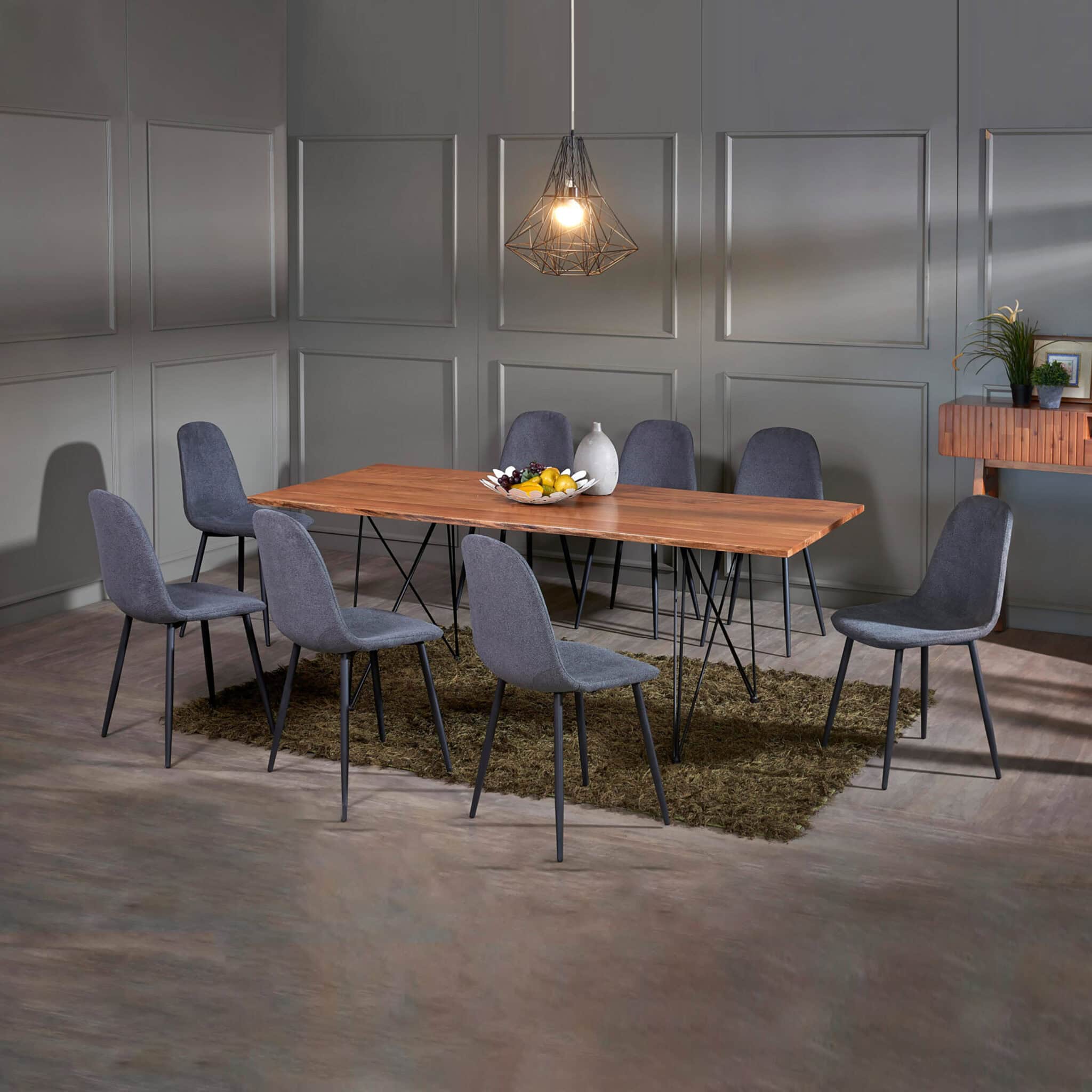 6.67ft Delicate Dining Table with 8 Chair Kajang Bangi Melaka