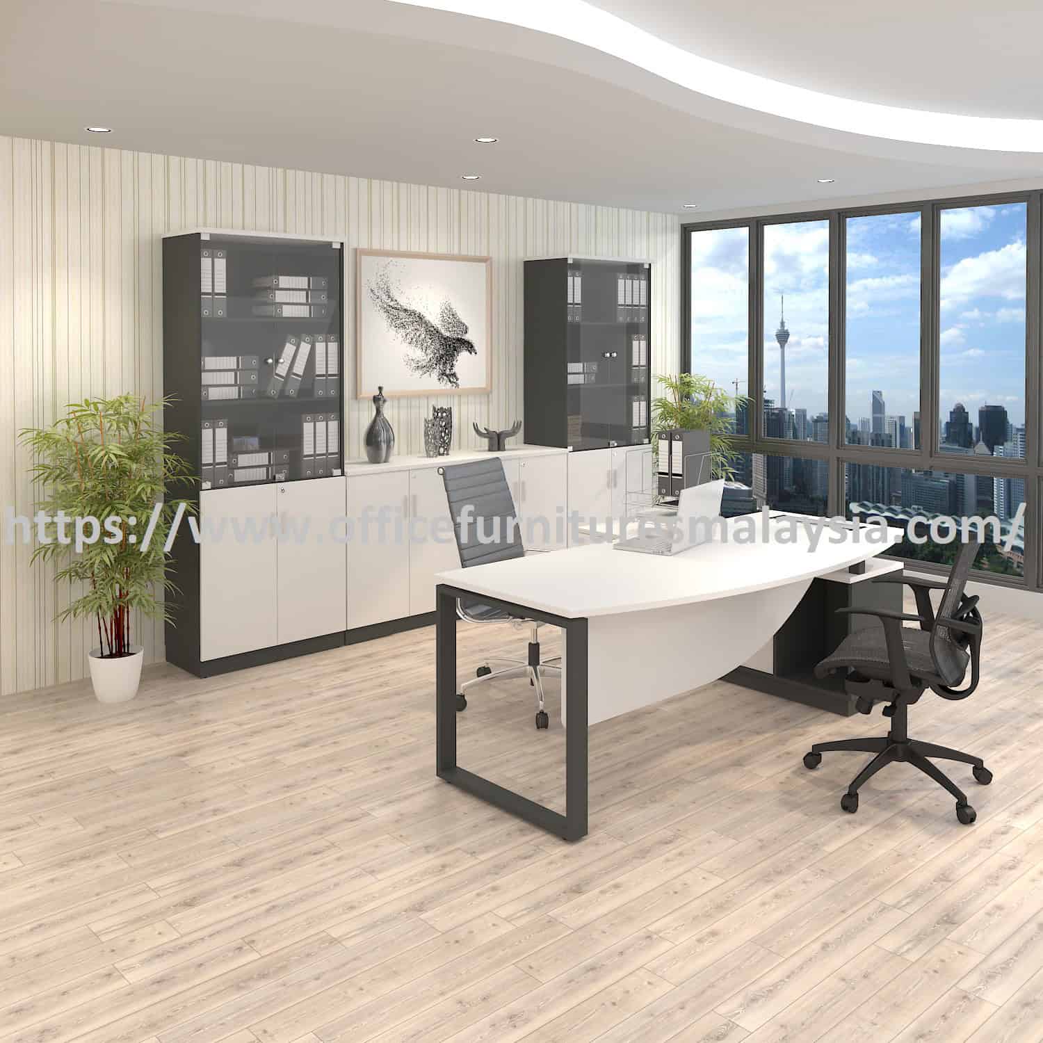 7 ft D Shaped Director CEO Table Desk SET OFBSM2190SET Kuala Kangsar Bukit Raja Sungai Besi