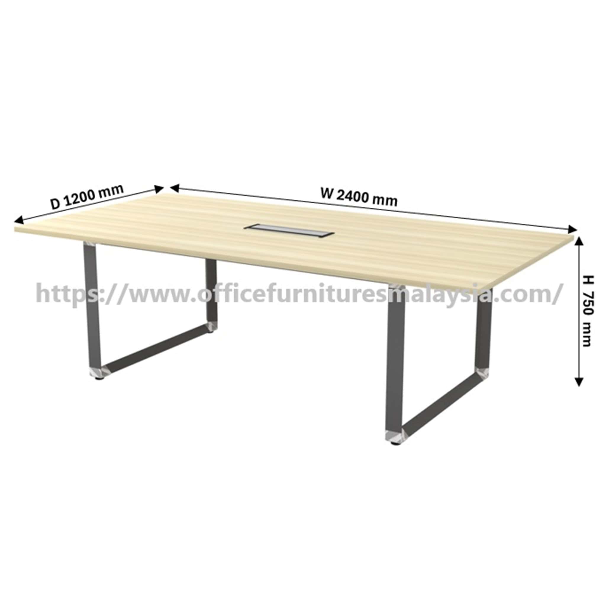 8 ft Mercy Rectangular Meeting Table OFOVB24 - Image 4