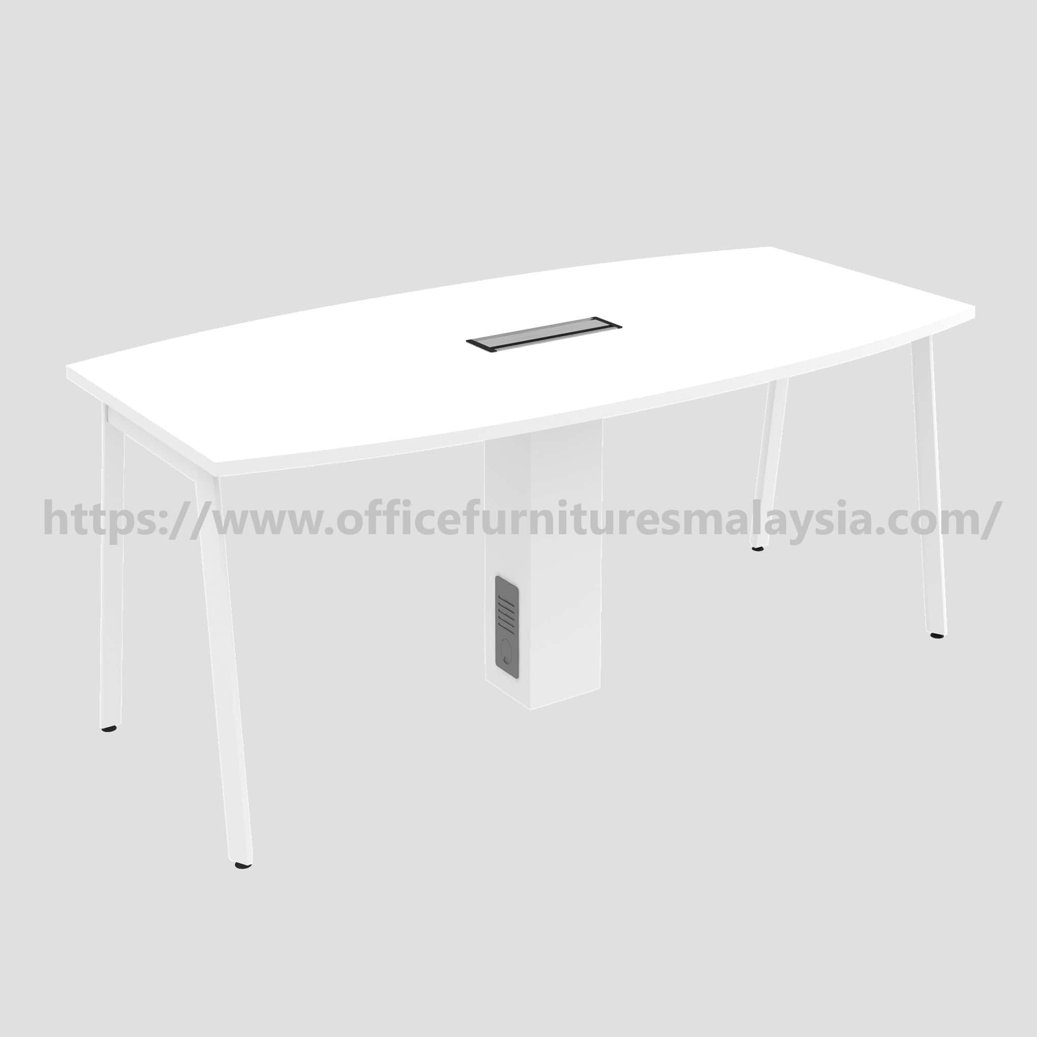 ASBB 24 8ft Swish Boat-Shape Conference Table Puncak Alam Sunway Subang Jaya Op wmm