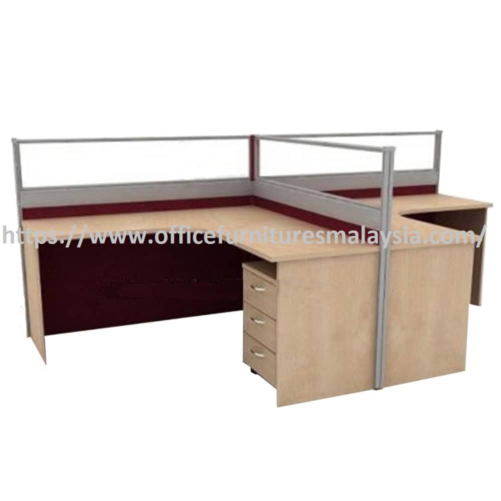 6 ft x 5 ft Affordable L-Shaped 2 seater Workstation OFIM22063-2 - Image 2