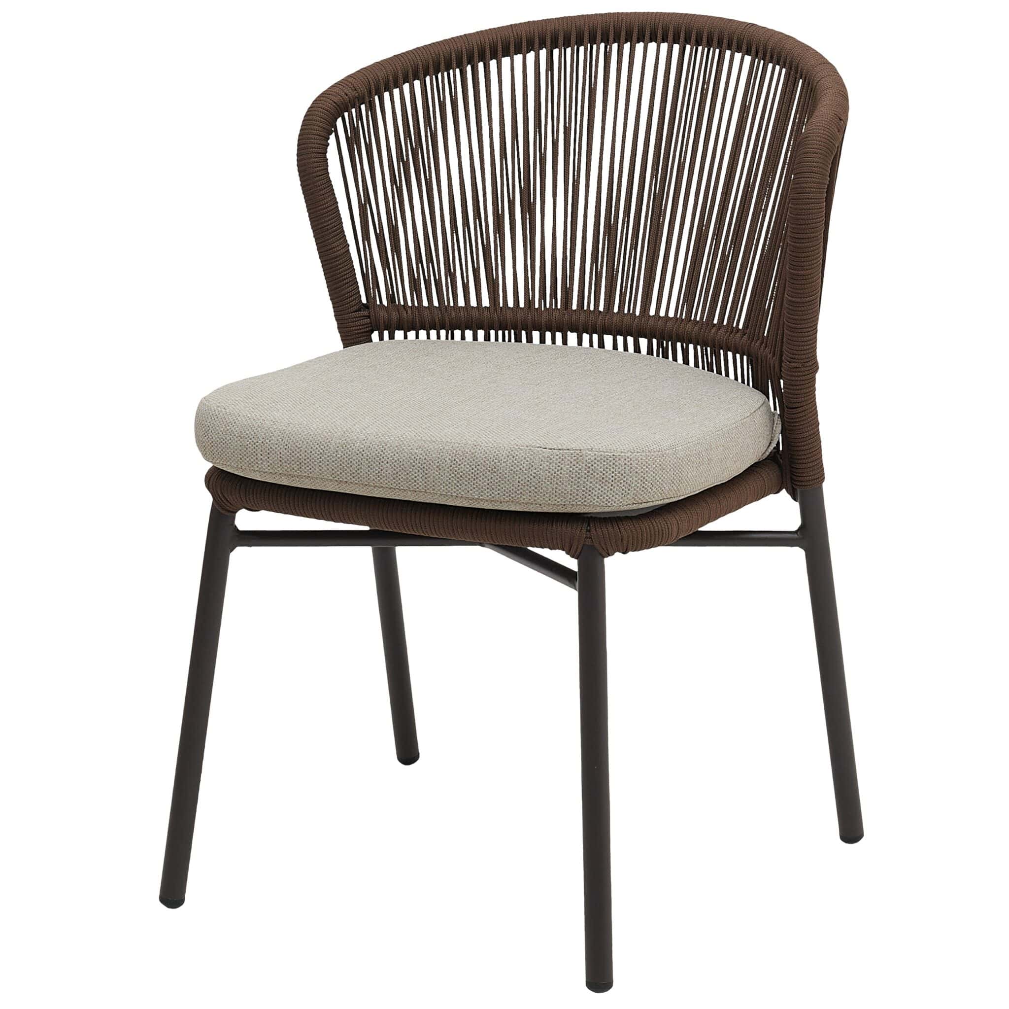Armless Chair with Rope Design Banting Kajang Rawang