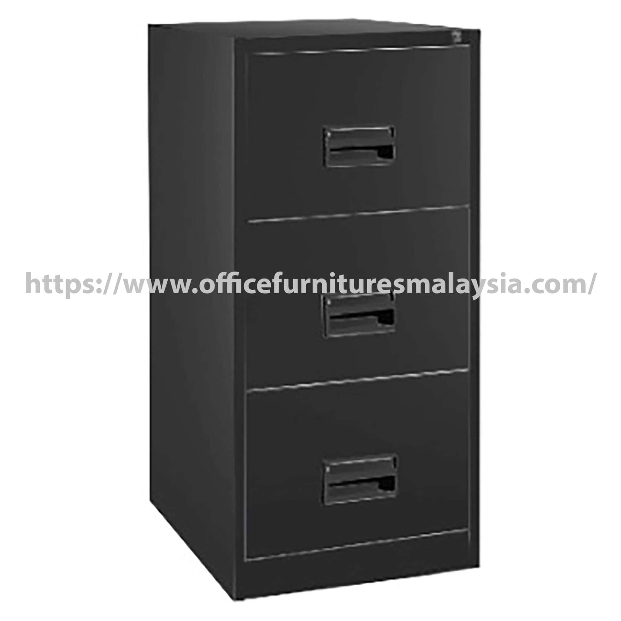 Black Filing Steel Cabinet with 3 Drawer Damansara KLIA Sepang