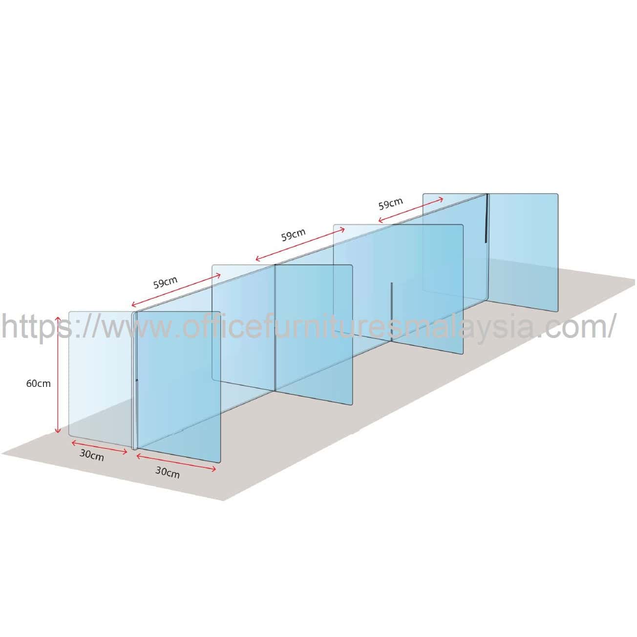 Covid 19 Social Distancing Acrylic Divider 6 Pax putrajaya Cyberjaya bangi kajang sungai besi
