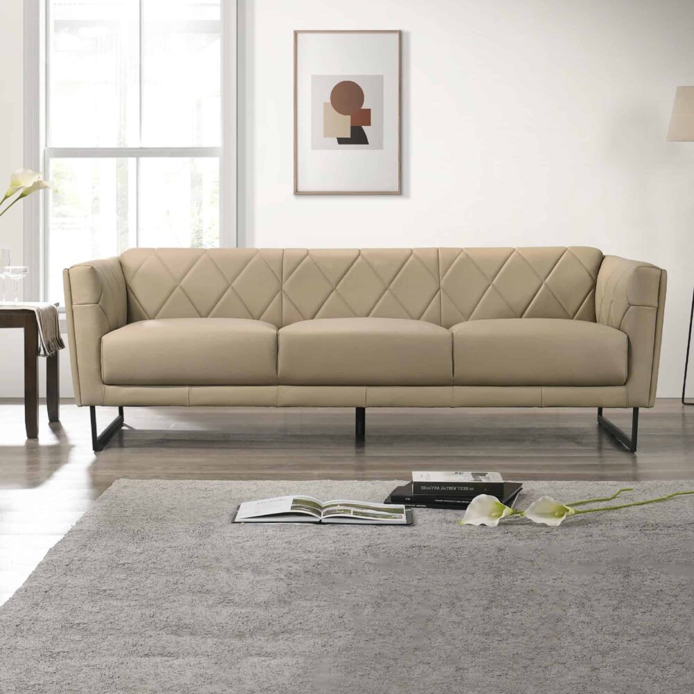 Fanciable Triple Seater Leather Sofa USJ Kota Kemuning Selangor