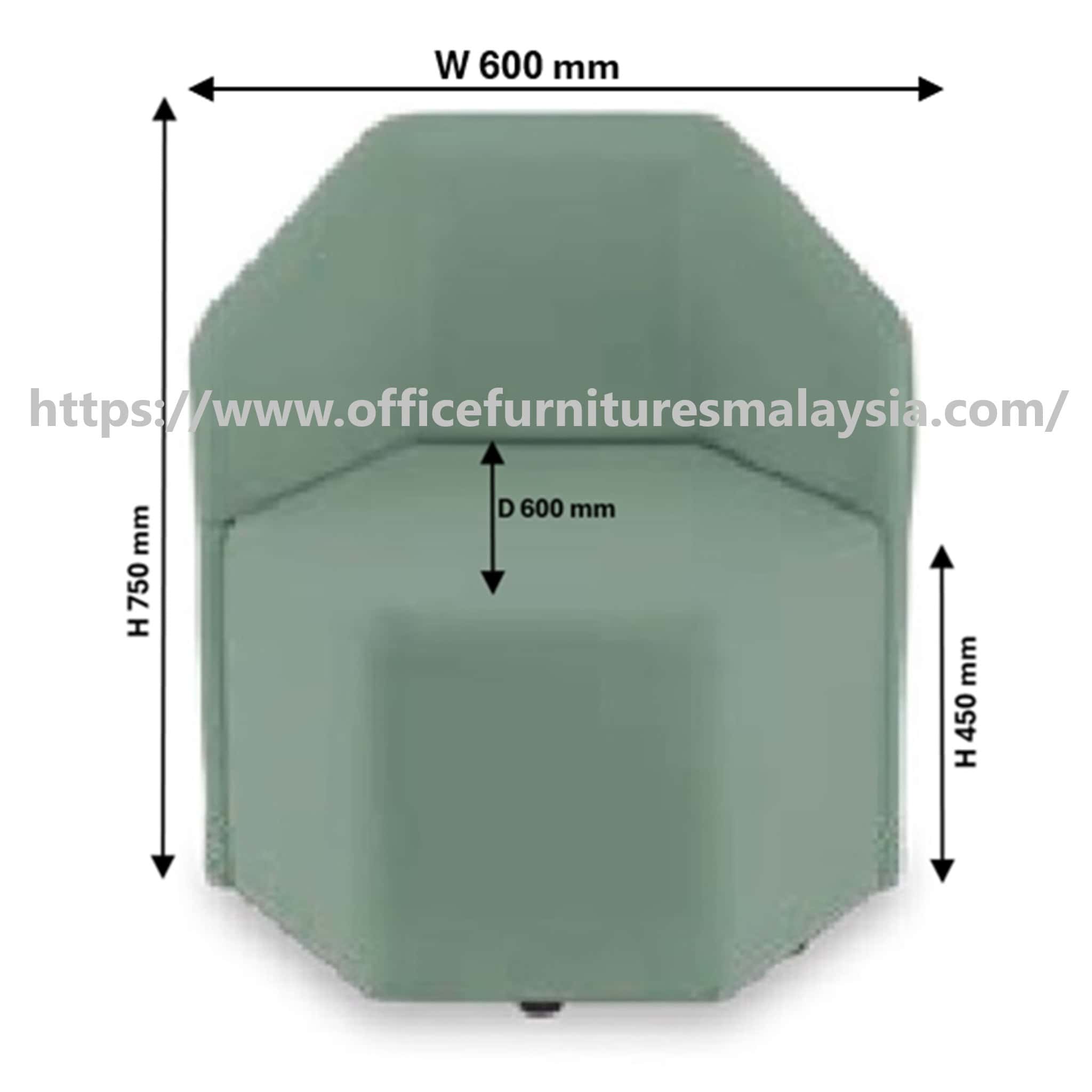 Hexagon Shape Backrest Chroma Stool Sekinchan Perak Klang www
