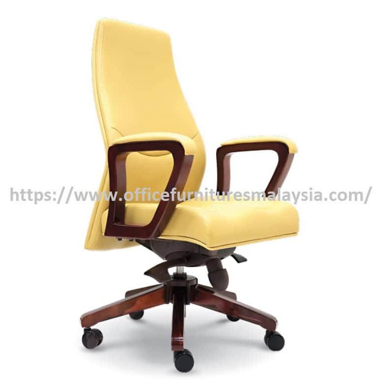Impressive Yellowish Wooden Mediumback Office Chair Sungai Buloh Sungai Besi Pelabuhan Klang Pelabuhan Utara Pelabuhan Barat
