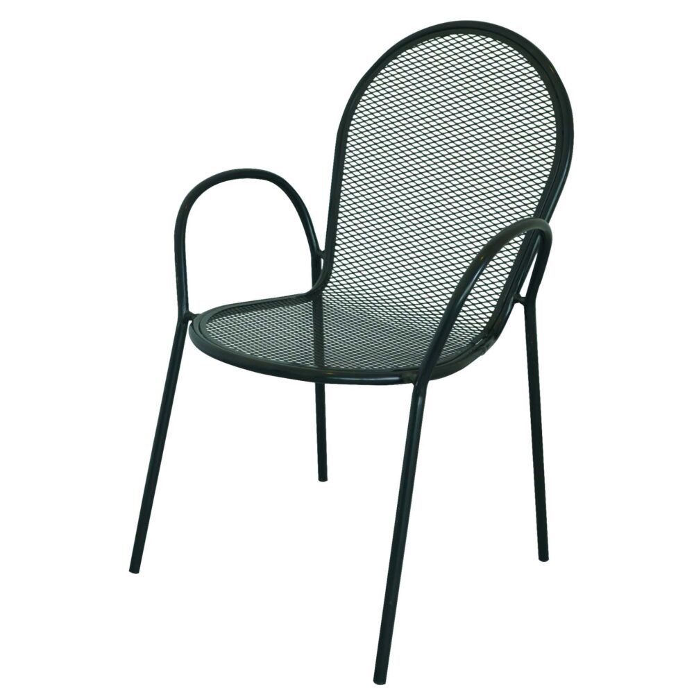 Mild Steel Chair With Armrest Kajang Pulau Indah Nilai