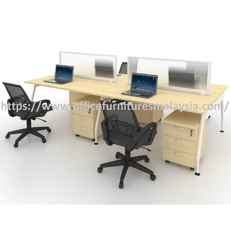 Modern Office Partition 4 Seater Workstation Table Set Kuala Lumpur Selangor Shah Alam Modern Office Partition 4 Seater Workstation Table Set Kuala Lumpur Selangor Shah Alam