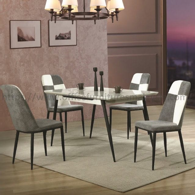 Modern White High Gloss Dining Table Set Malaysia Petaling Jaya Damansara Kuala Lumpur