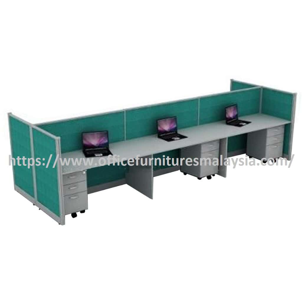 6 ft New 6 seater Workstation with Partition OFIM22066-6 - Image 2
