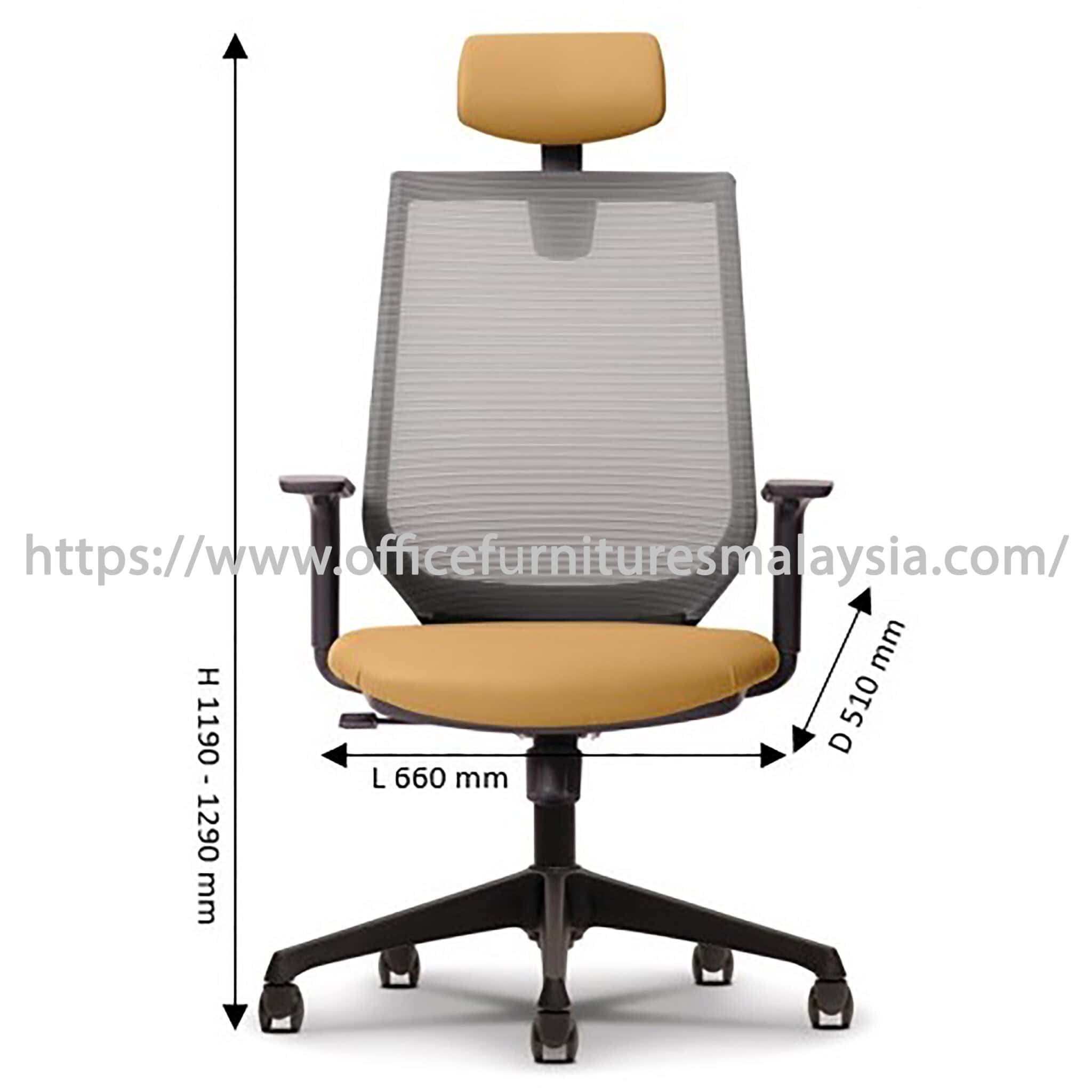Perch Presidential Highback Chair With Adjustable Armrest OFNX220801 - Image 3