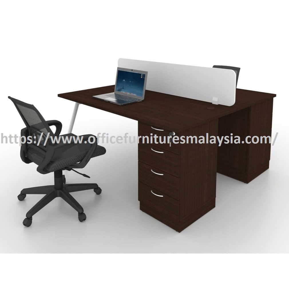 Simple Office Partition 2 Seater Workstation Table Set Kuala Lumpur Selangor Shah Alam2