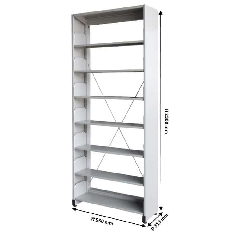 Steel Library Rack Single Sided sentul kuala lumpur