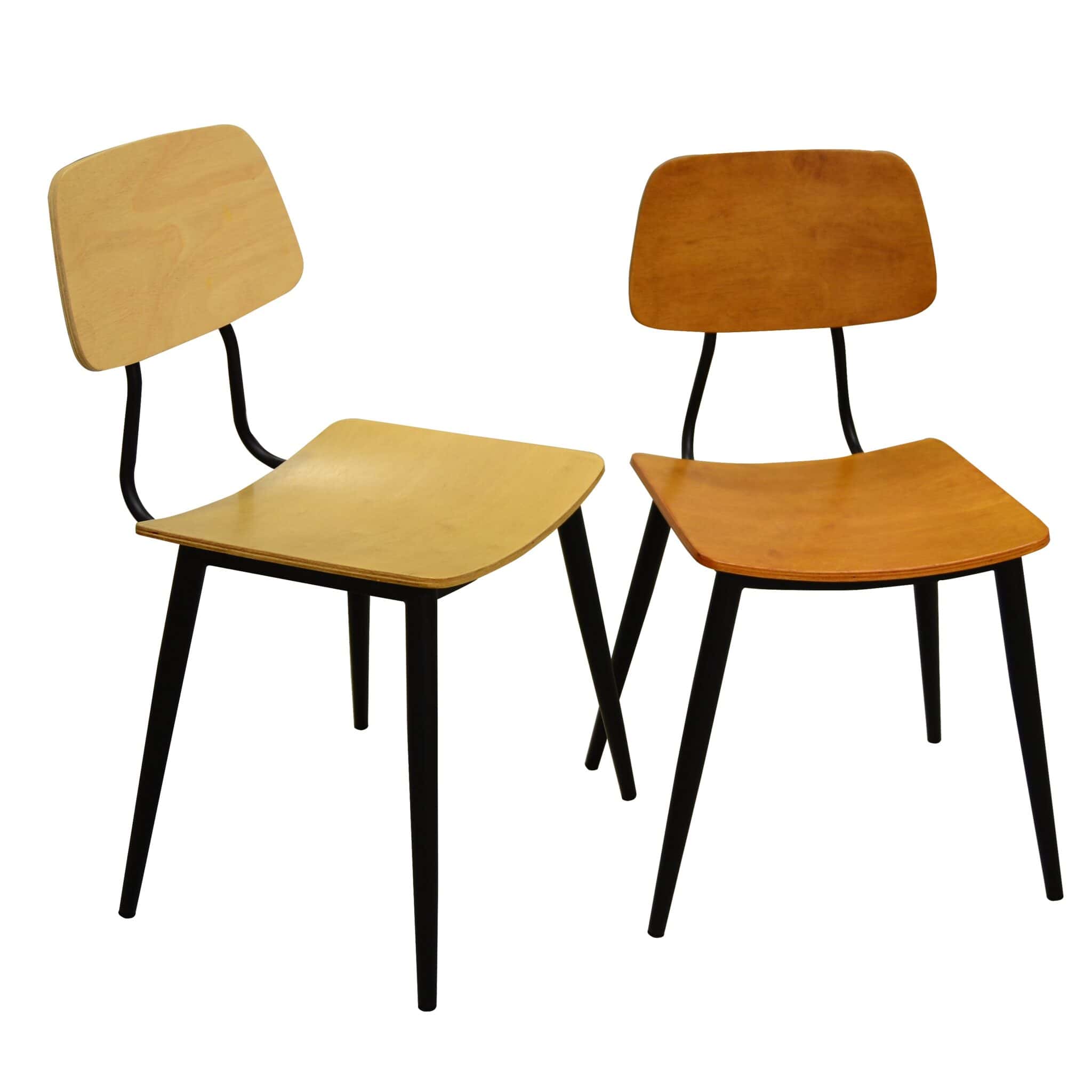 Vintage Steel Chair With Wood Seat Kajang Gombak Ampang