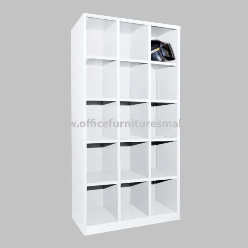 White 15 Pigeon Holes Cabinet OFSPH15MW Senawang Ipoh Nilai