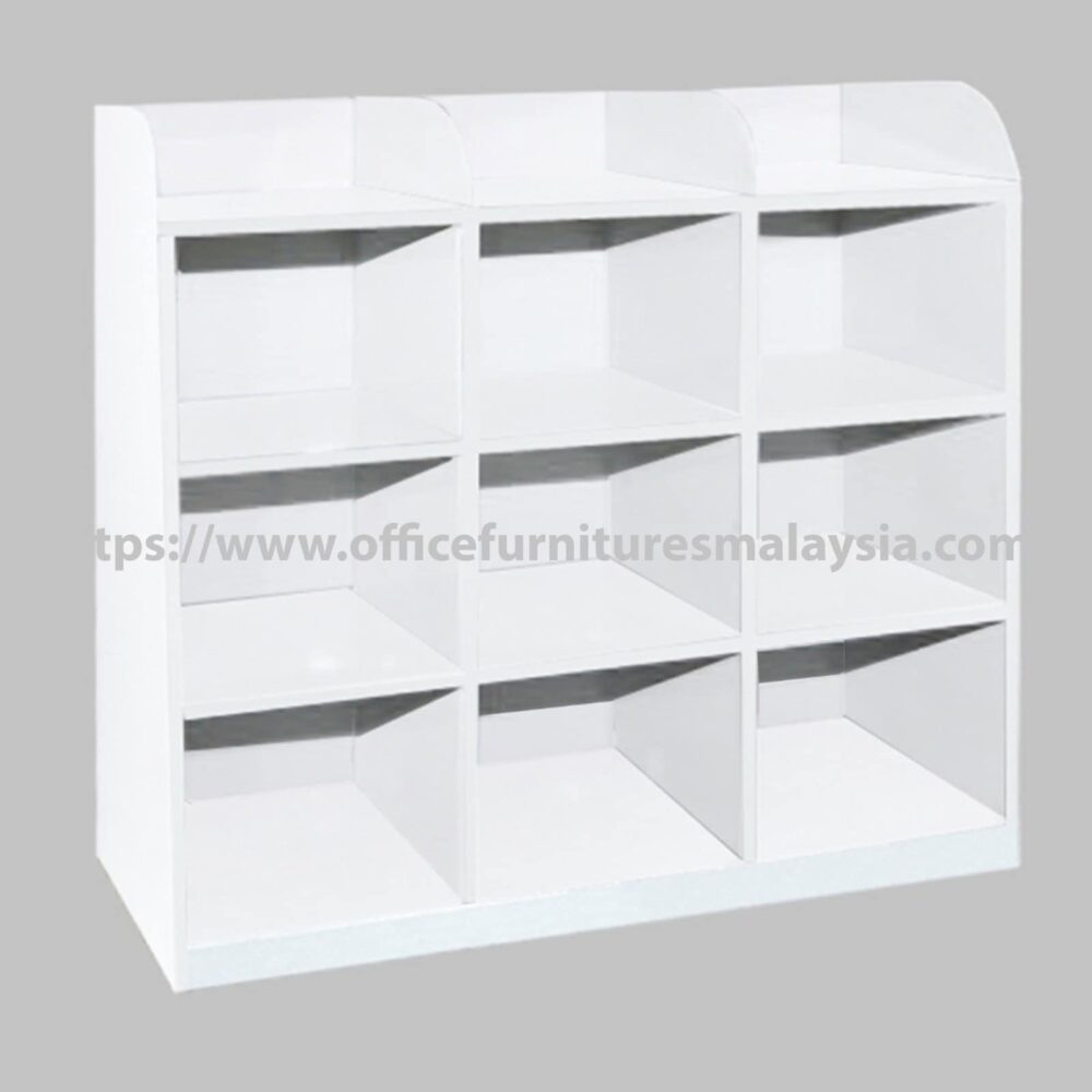 White 9 Pigeon Holes Cabinet Side Table OF133BMW Kuala Lumpur Batu Caves Putrajaya White 9 Pigeon Holes Cabinet Side Table OF133BMW Kuala Lumpur Batu Caves Putrajaya