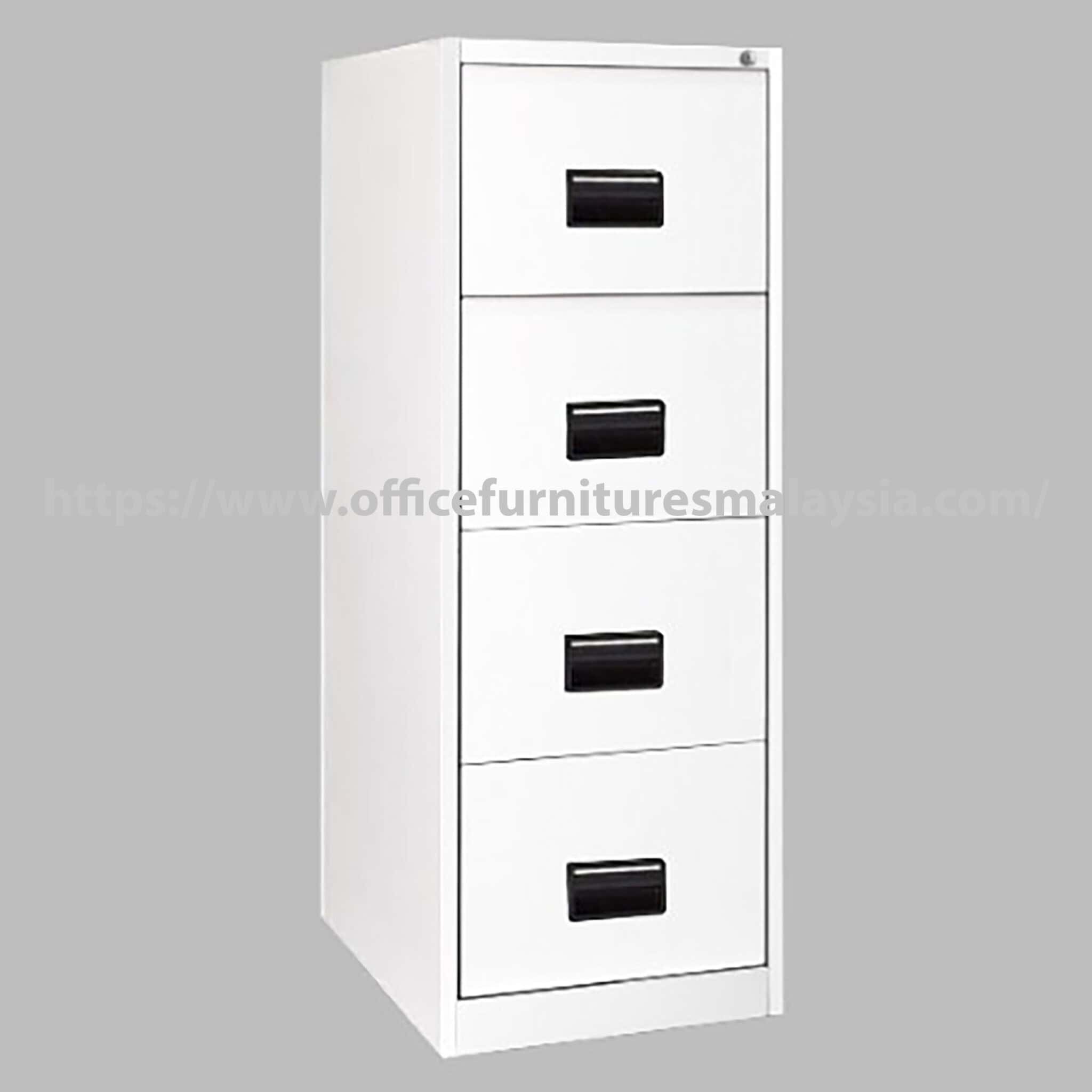 White Filing Steel Cabinet with 4 Drawer OFS106ABW - Image 2