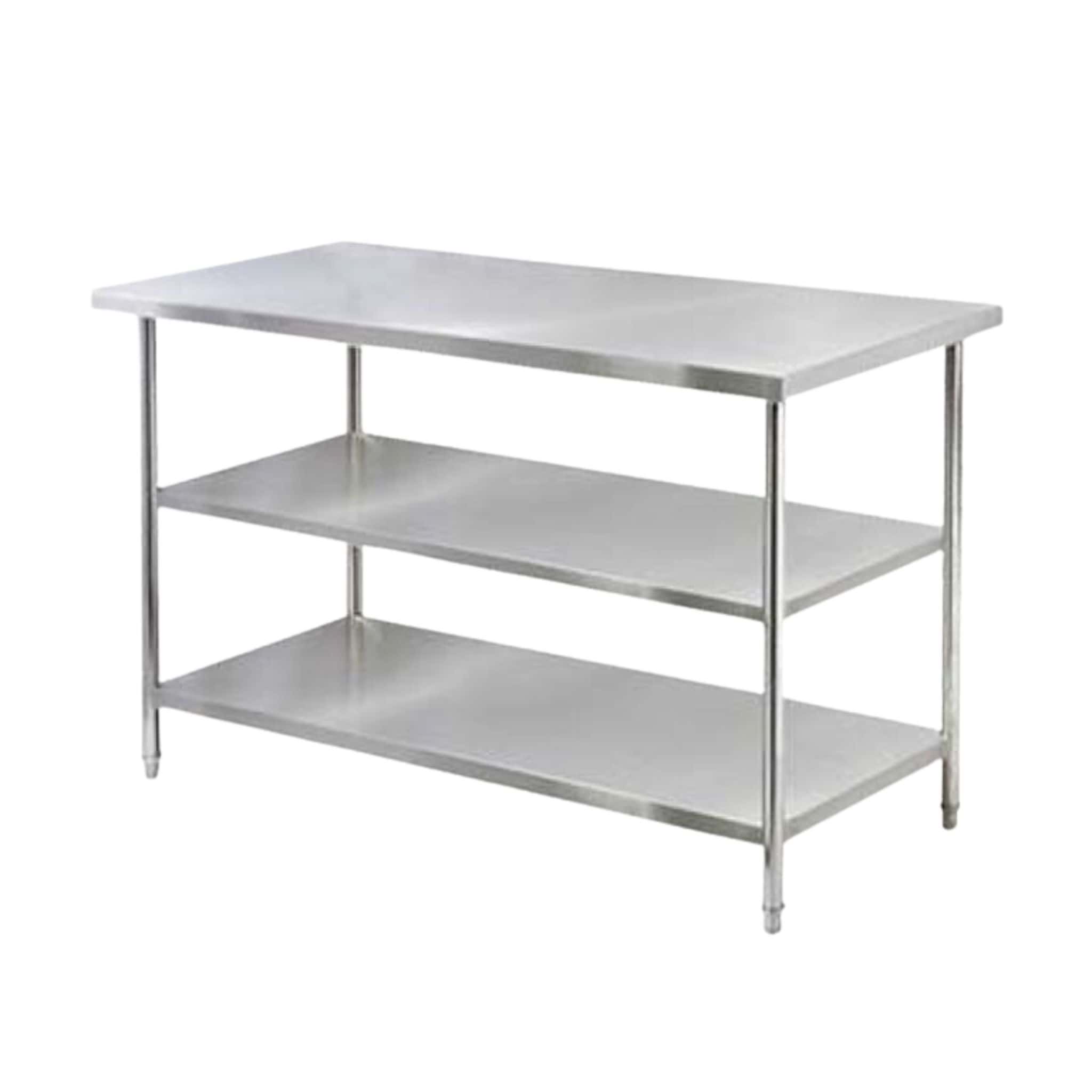 3 ft x 2.5 ft Work Table 2 Tier (Stainless Steel) Banting Bangi Juru
