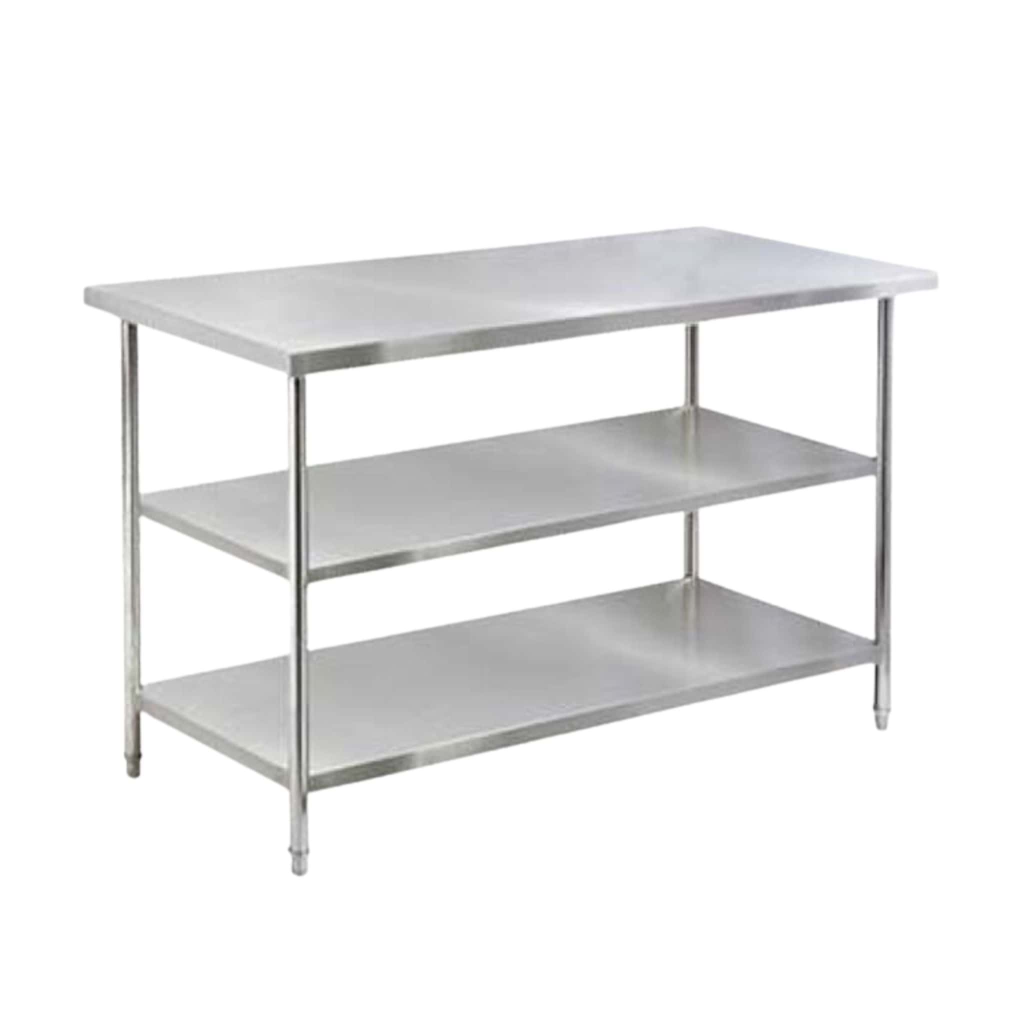 3.7ft x 2.5 ft Work Table 2 Tier (Stainless Steel) Balakong KLCC Shah Alam