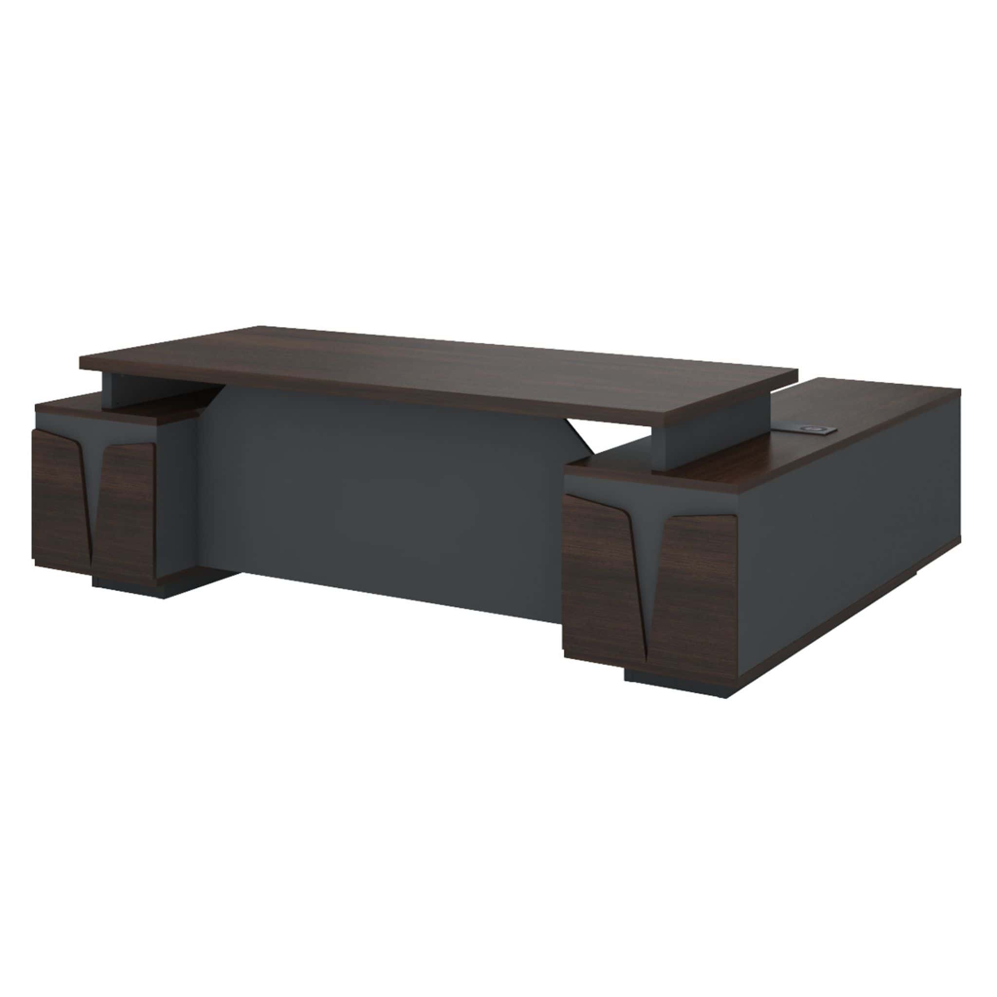 6 ft Nova Low Cabinet Open Shelf + Swinging Door + Fixed Padestal TODP1826E - Image 5