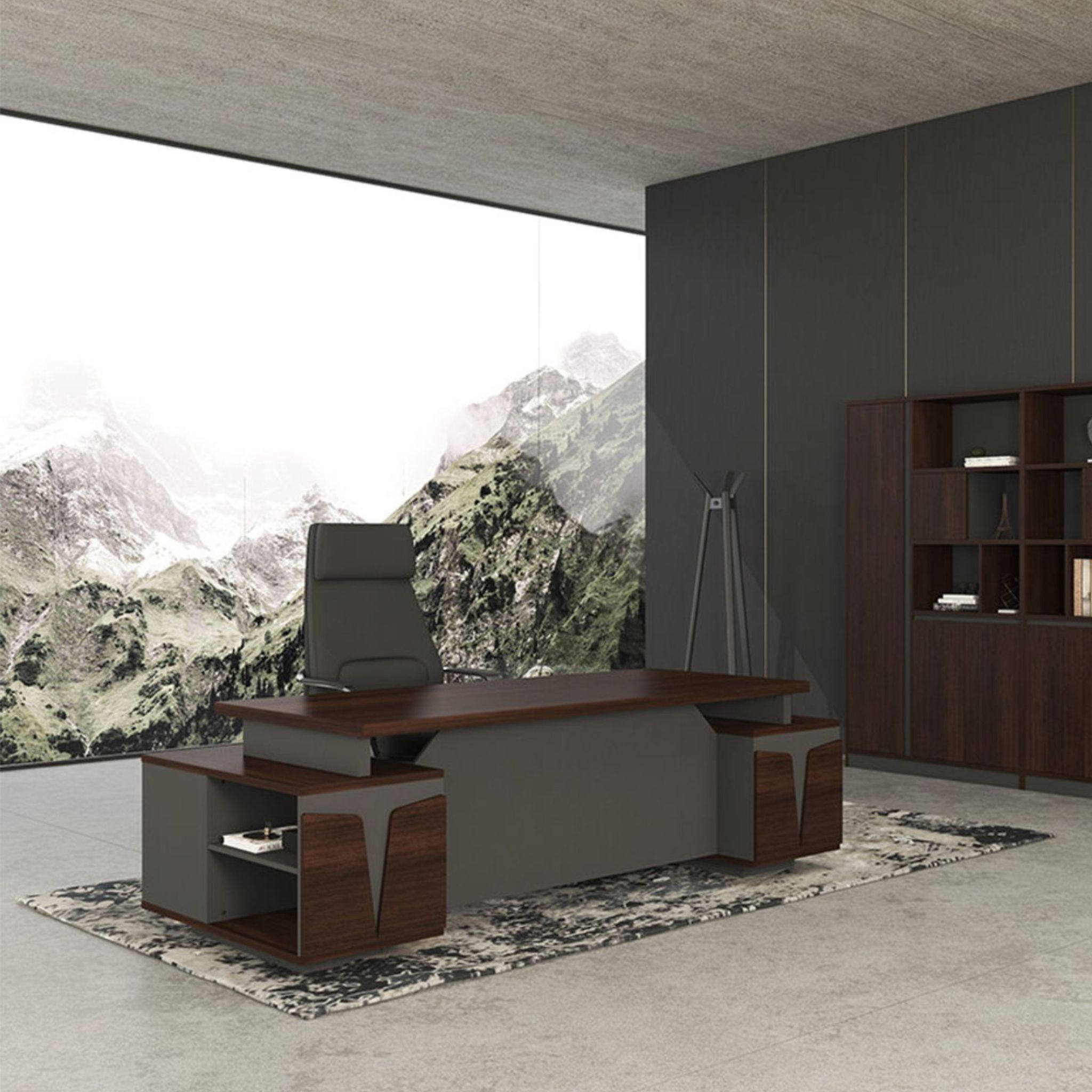 6 ft Nova Low Cabinet Open Shelf + Swinging Door + Fixed Padestal TODP1826E - Image 8