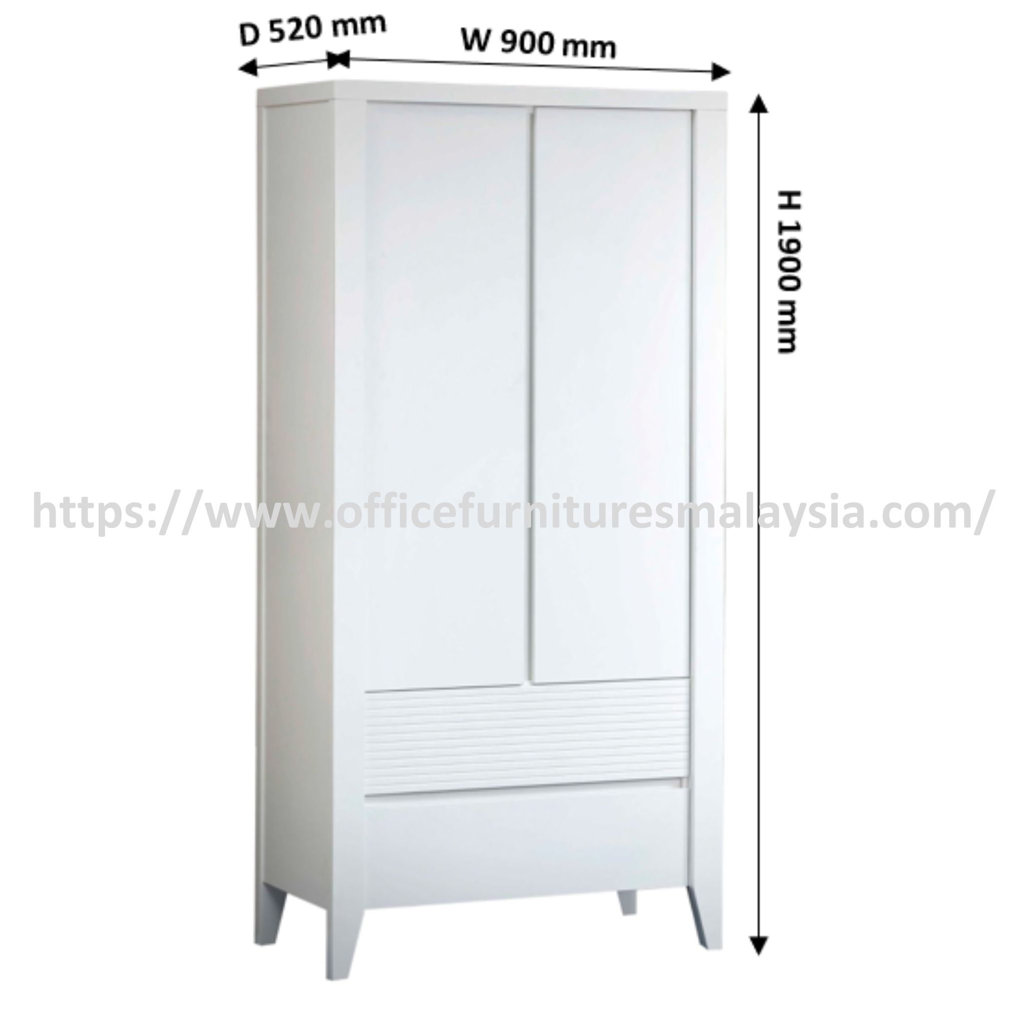 6.33ft Enchant Home Office Wardrobe OF2EK437241 - Image 5