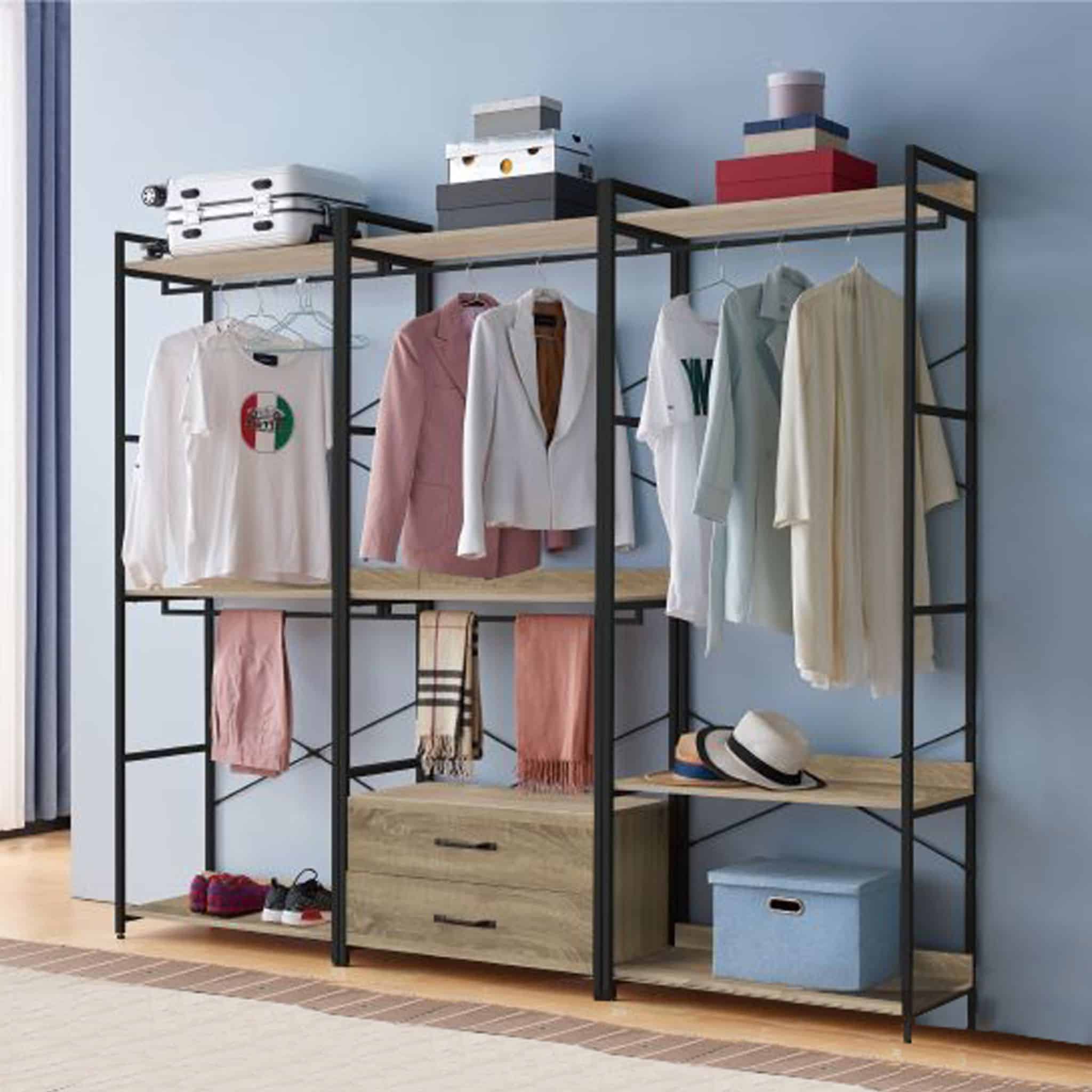 Home Rakc 6.66ft Neaten Home Office Rack (2 Drawer) OF2EK437199 | Office ...