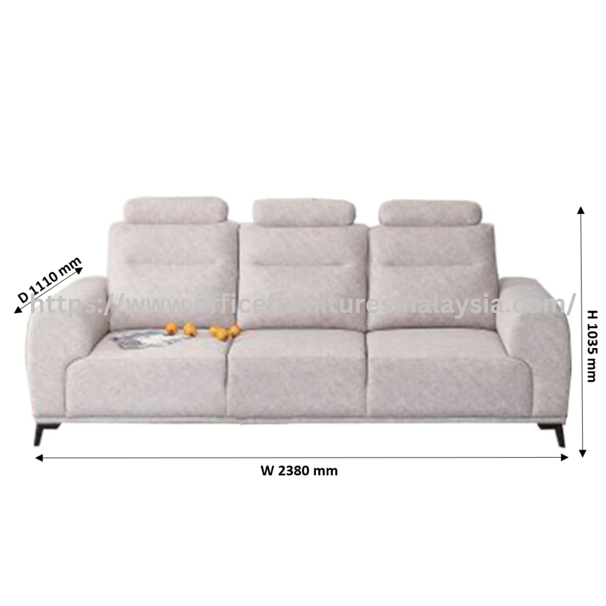 Revive 3 Seater Sofa Settee Setia Alam Kuala Selangor Johor