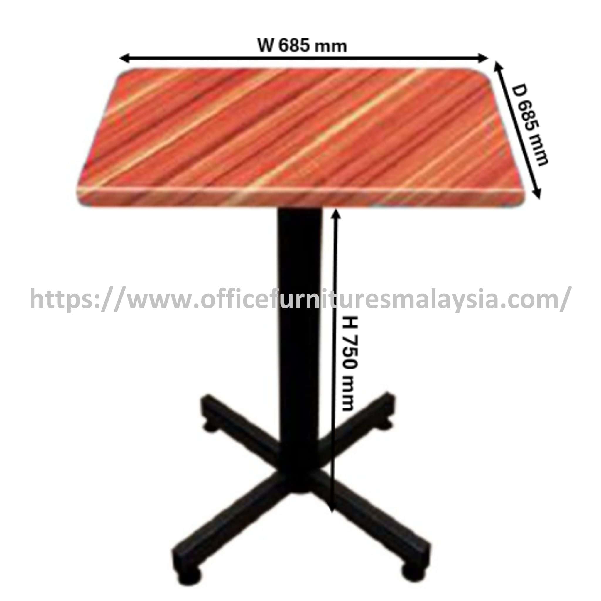 2.3ft x 2.3ft Grove Fiberglass Restaurant Table OFBJFG14091 - Image 3