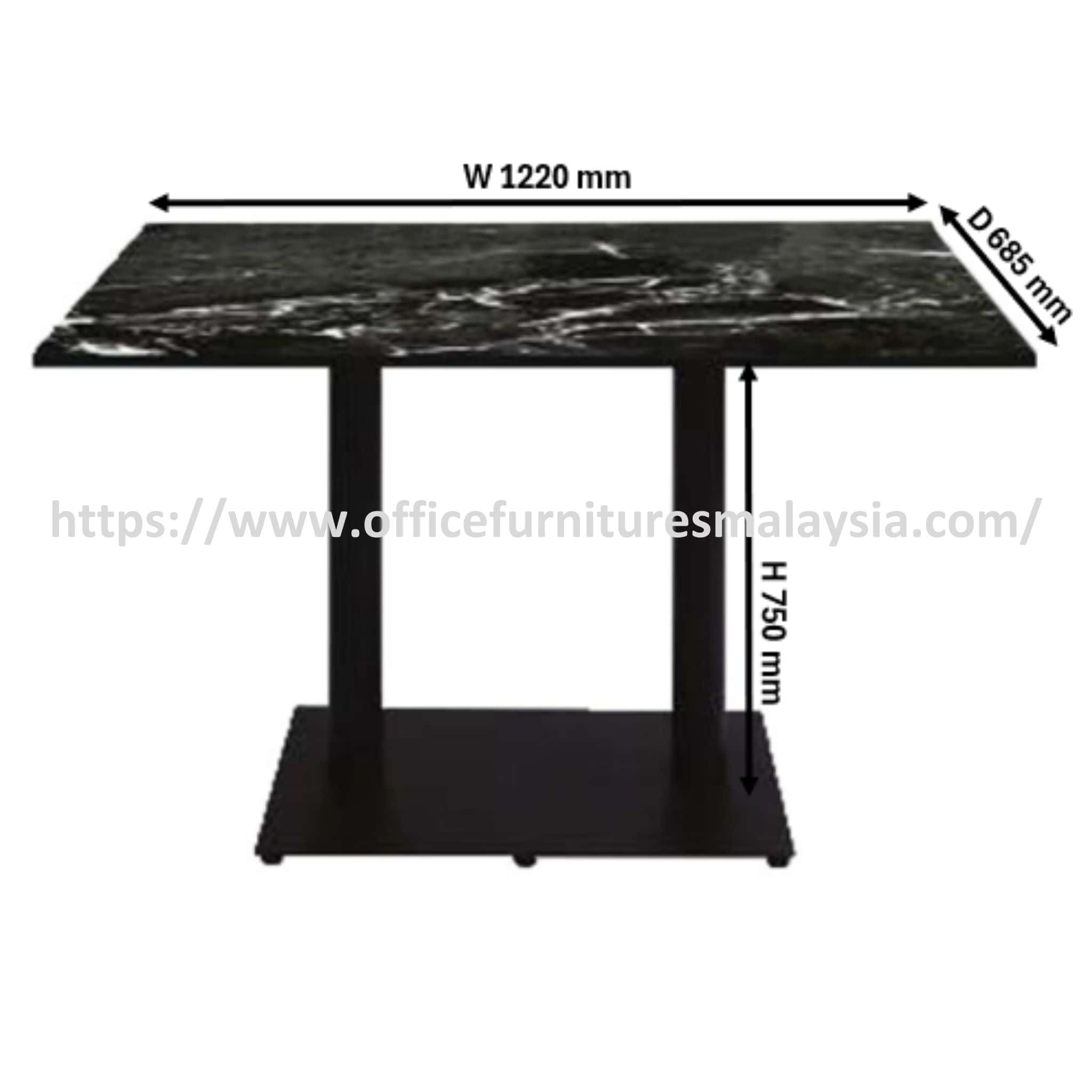 4 ft x 2.3ft Drift Fiberglass Restaurant Table OFBJFG14103 - Image 3