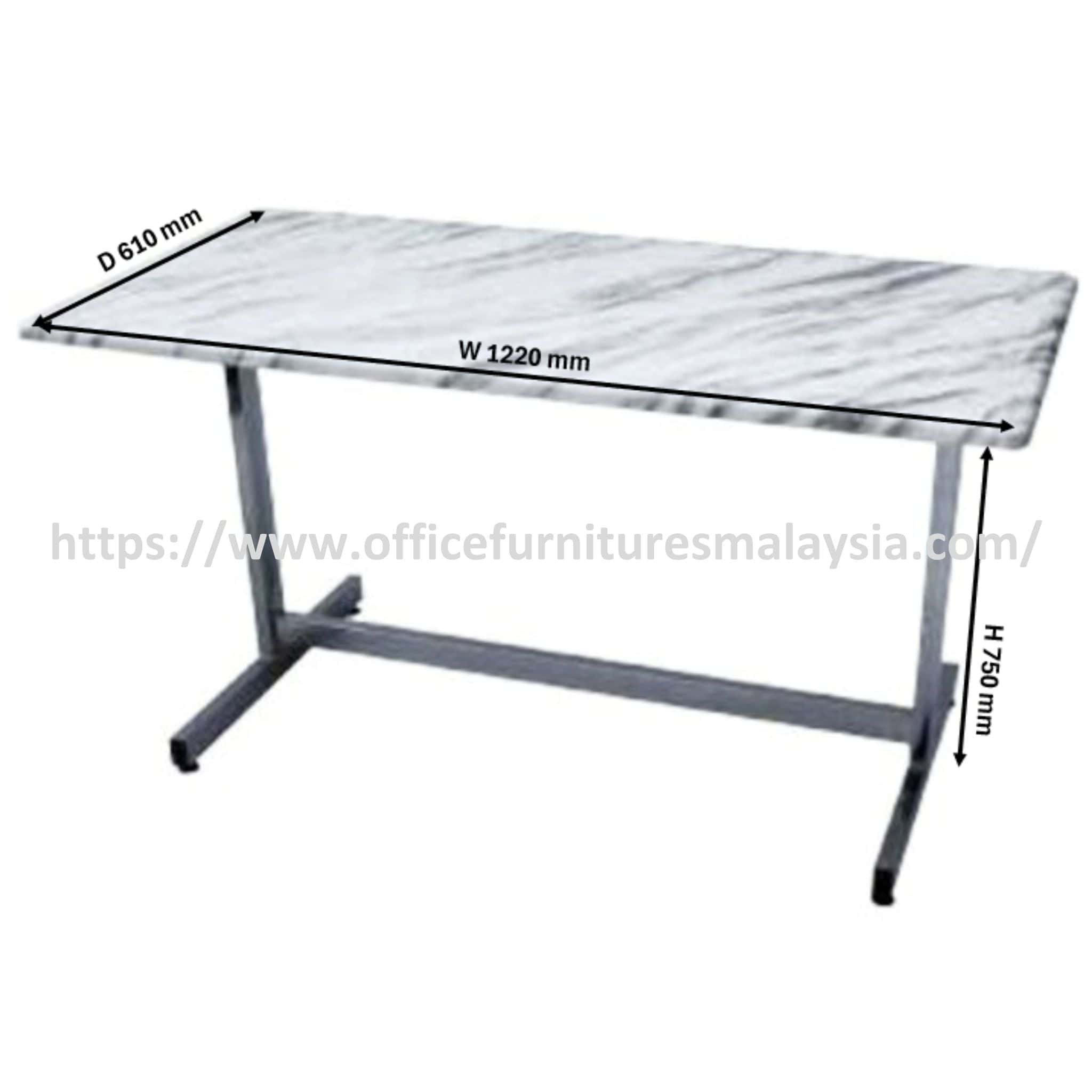 4 ft x 2 ft Ellipse Restaurant Fiber Glass Table OFBJFG14060 - Image 5