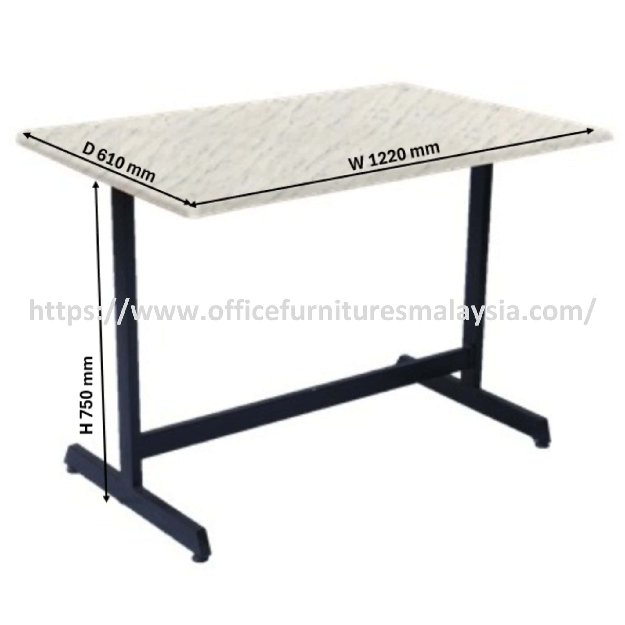 4 ft x 2 ft Opulent Restaurant Fiber Glass Table OFBJFG14064 - Image 6