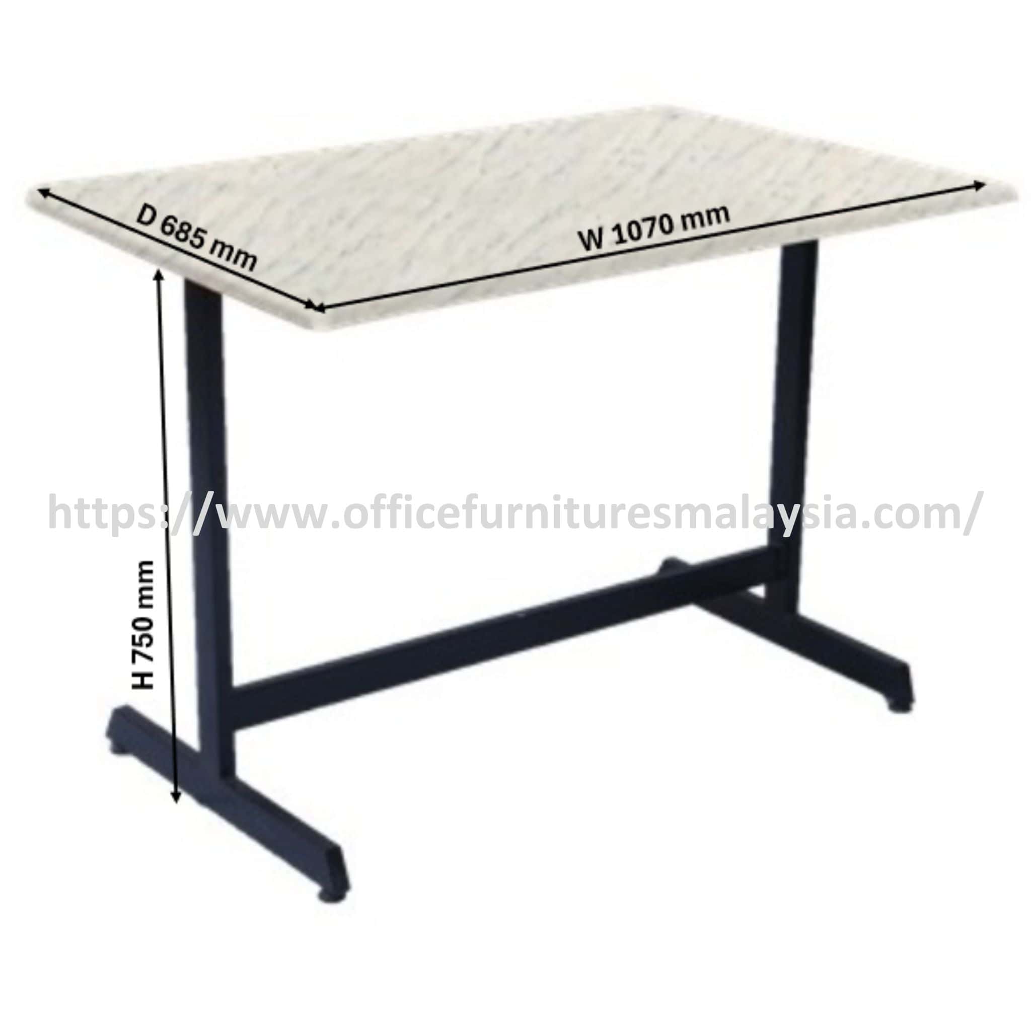 3.6ft x 2.3ft Opulent Restaurant Fiber Glass Table OFBJFG14061 - Image 6