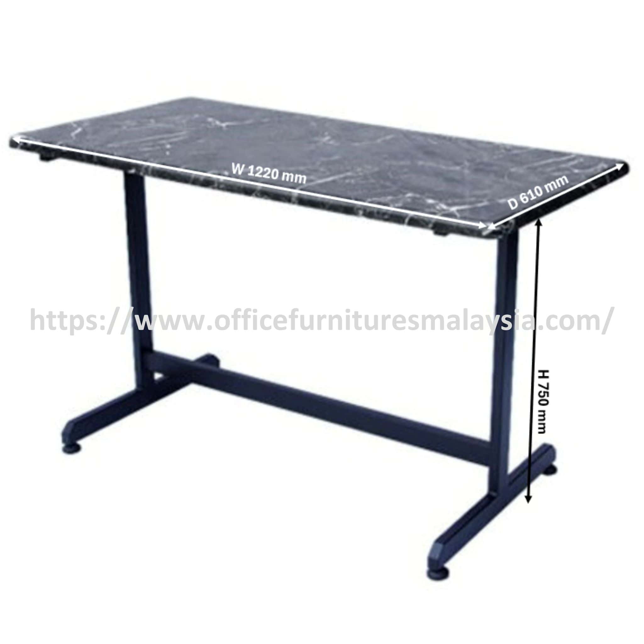4 ft x 2 ft Eclipse Restaurant Fiber Glass Table OFBJFG14056 - Image 5