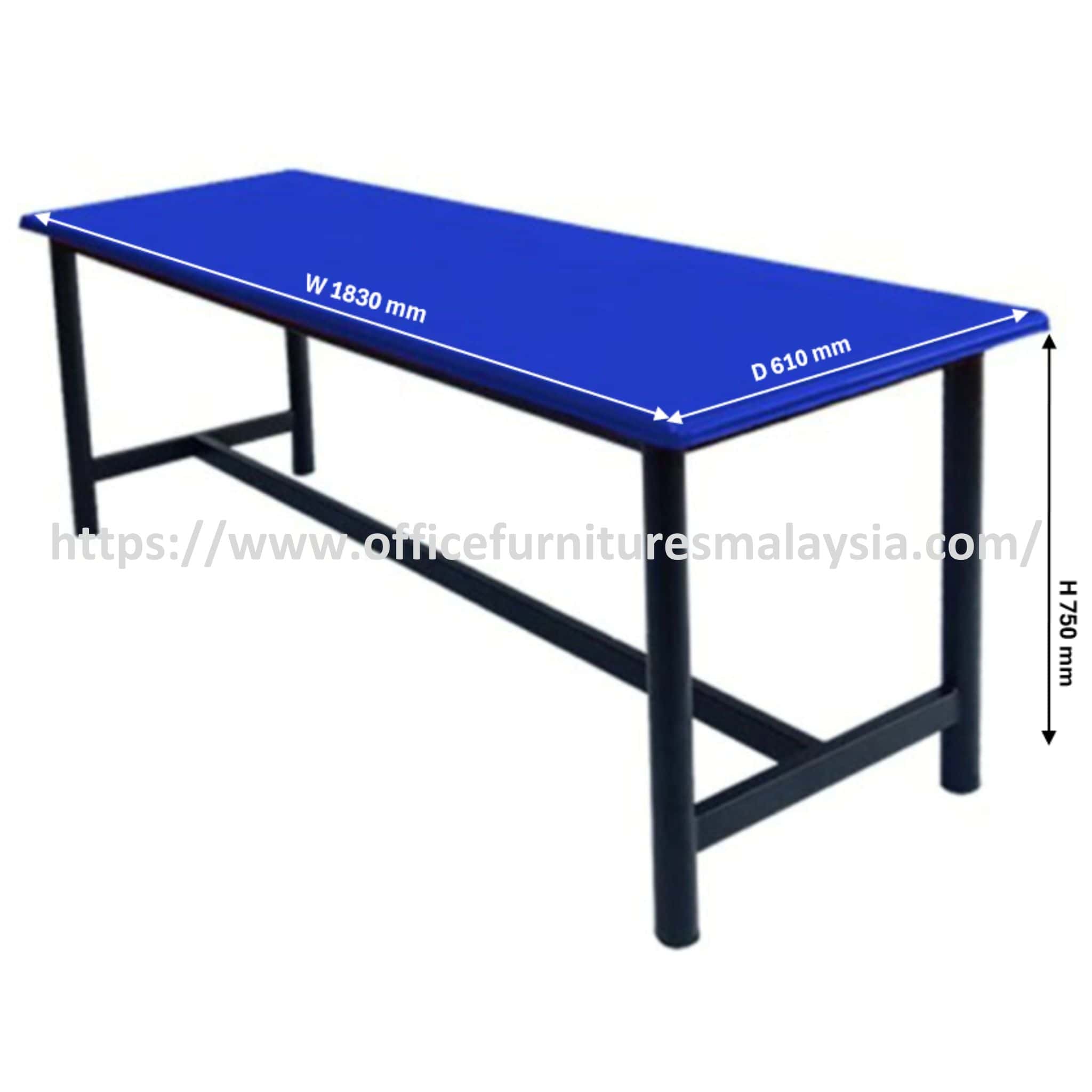 6 ft x 2 ft Neo Fiberglass Top Canteen Table OFBJFG14032 - Image 3