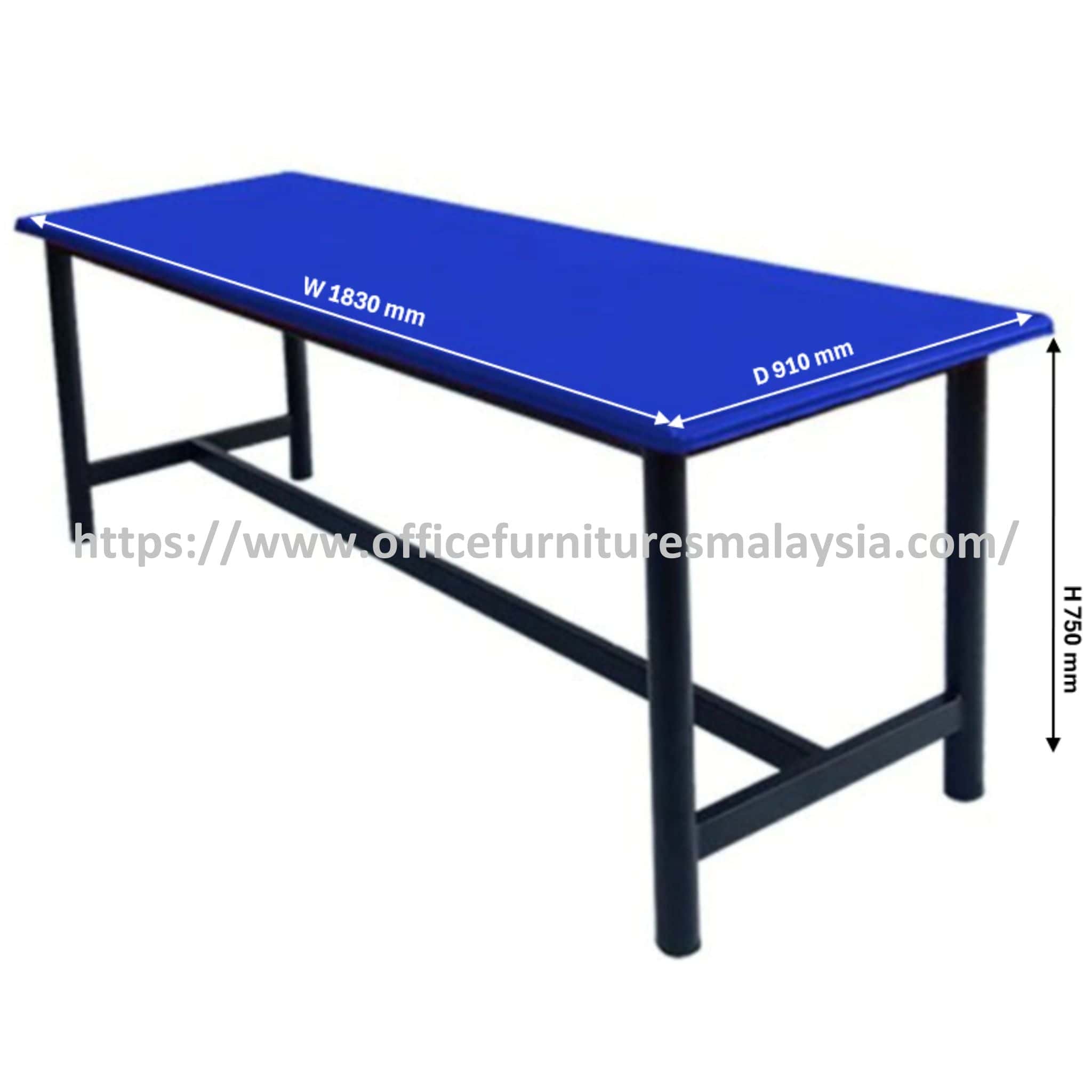 6 ft x 3 ft Neo Fiberglass Top Canteen Table OFBJFG14034 - Image 3