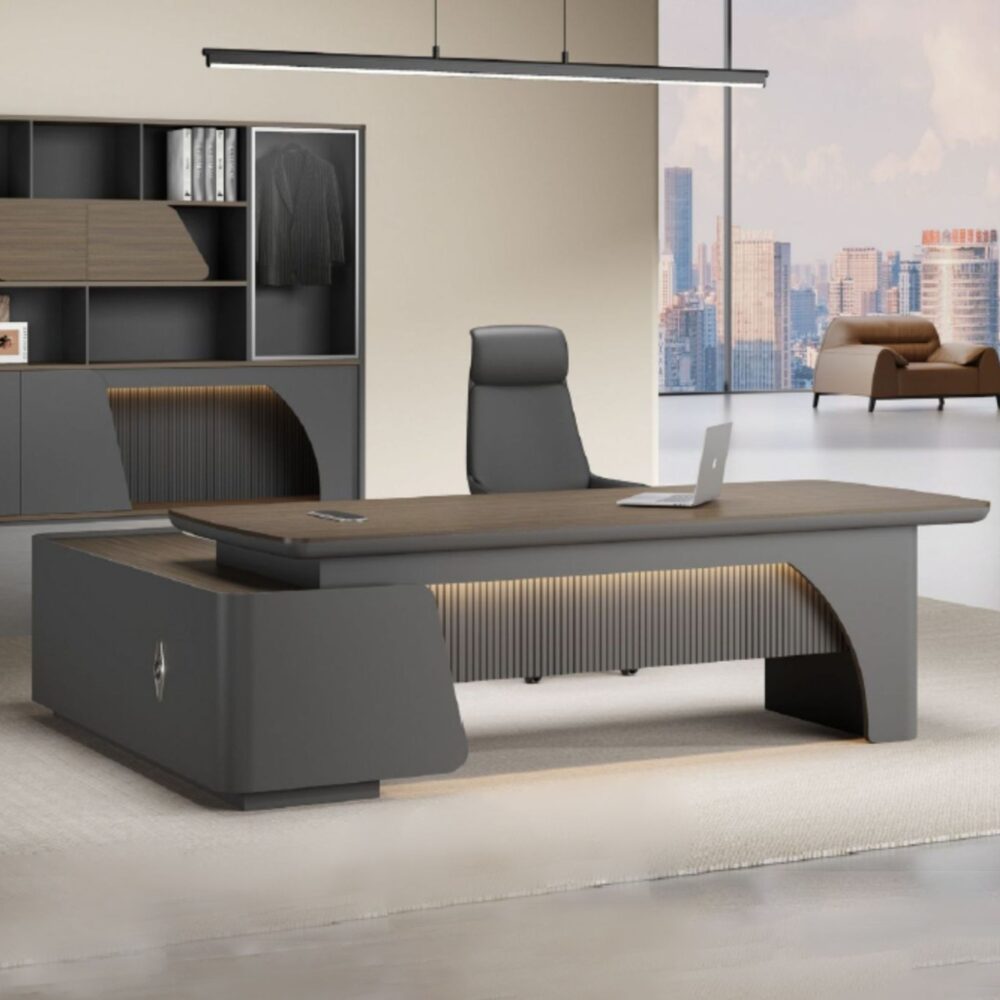 Ellips Modern Director Table Manjung Sepang Jutu