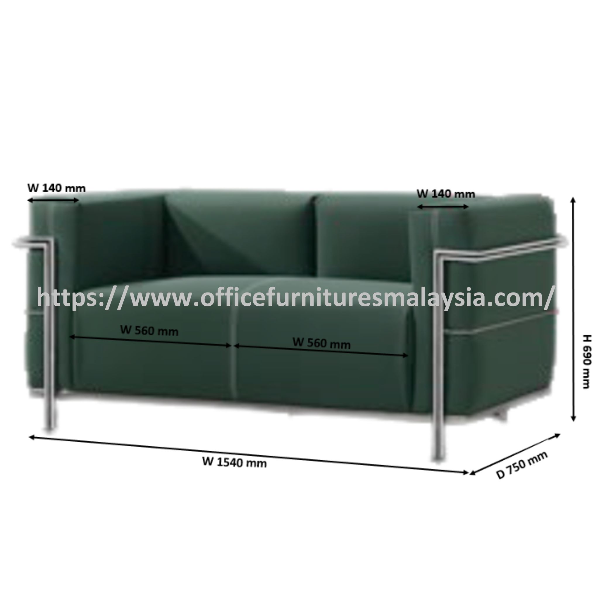 Rage Office Sofa Set OFNX22099SET - Image 5