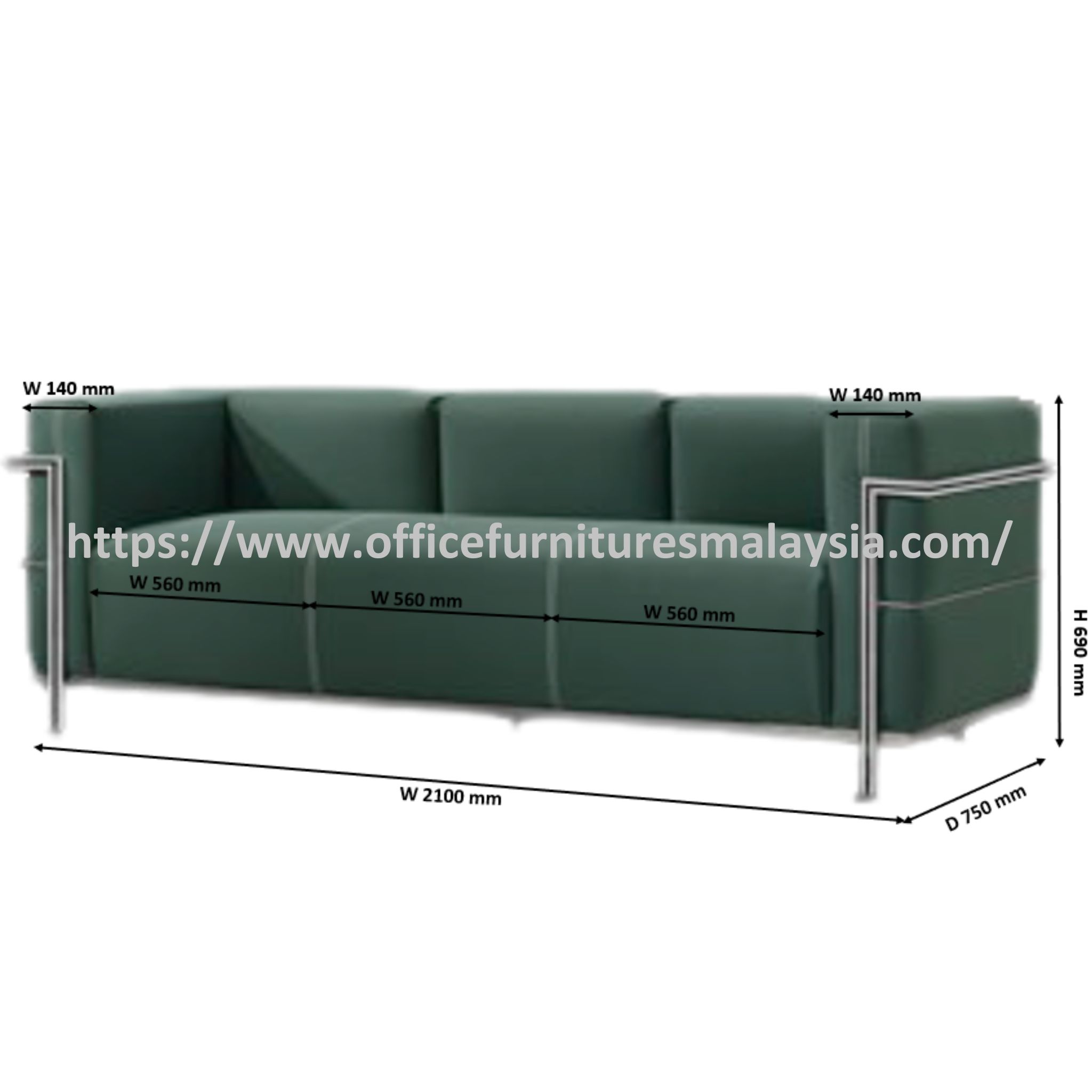 Rage Office Sofa Set OFNX22099SET - Image 7