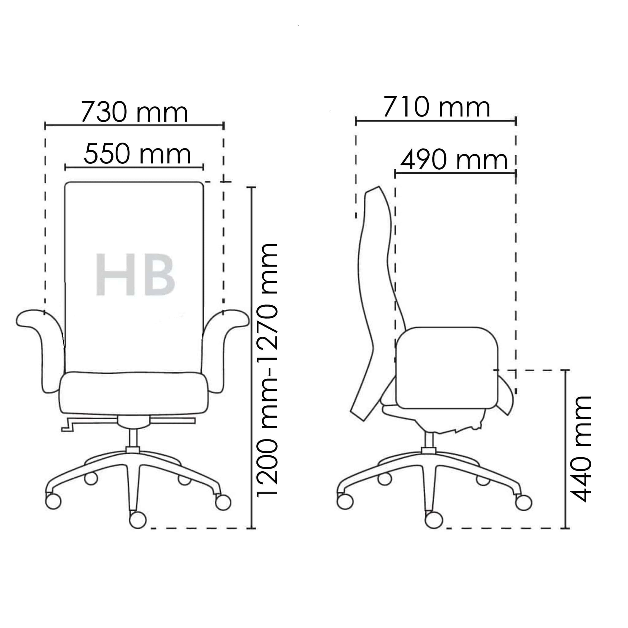Klix Office Director Highback Chair OFMEVT51311 - Image 4