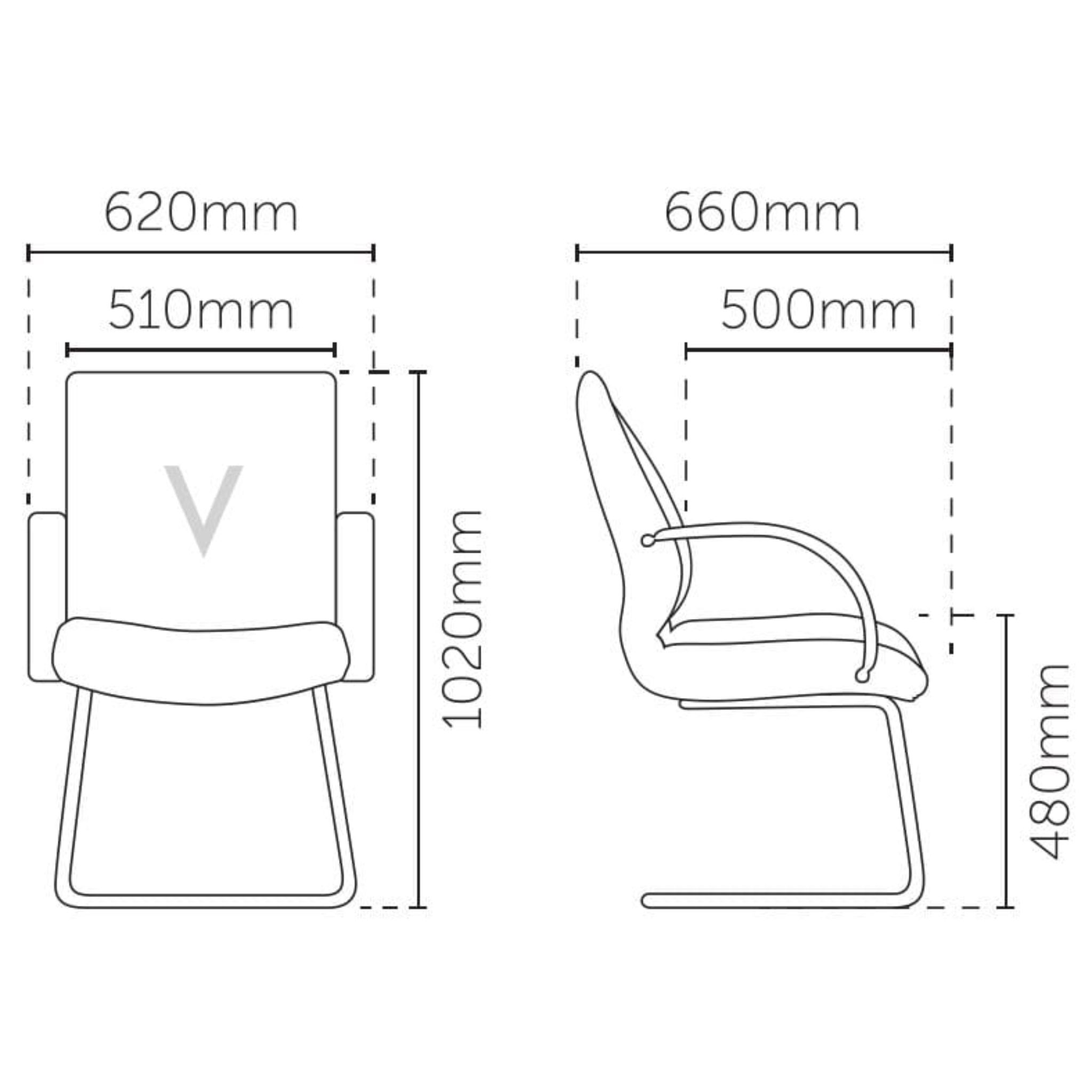 Comfort Visitor Executive Office Chair OFMEVT51024 - Image 4