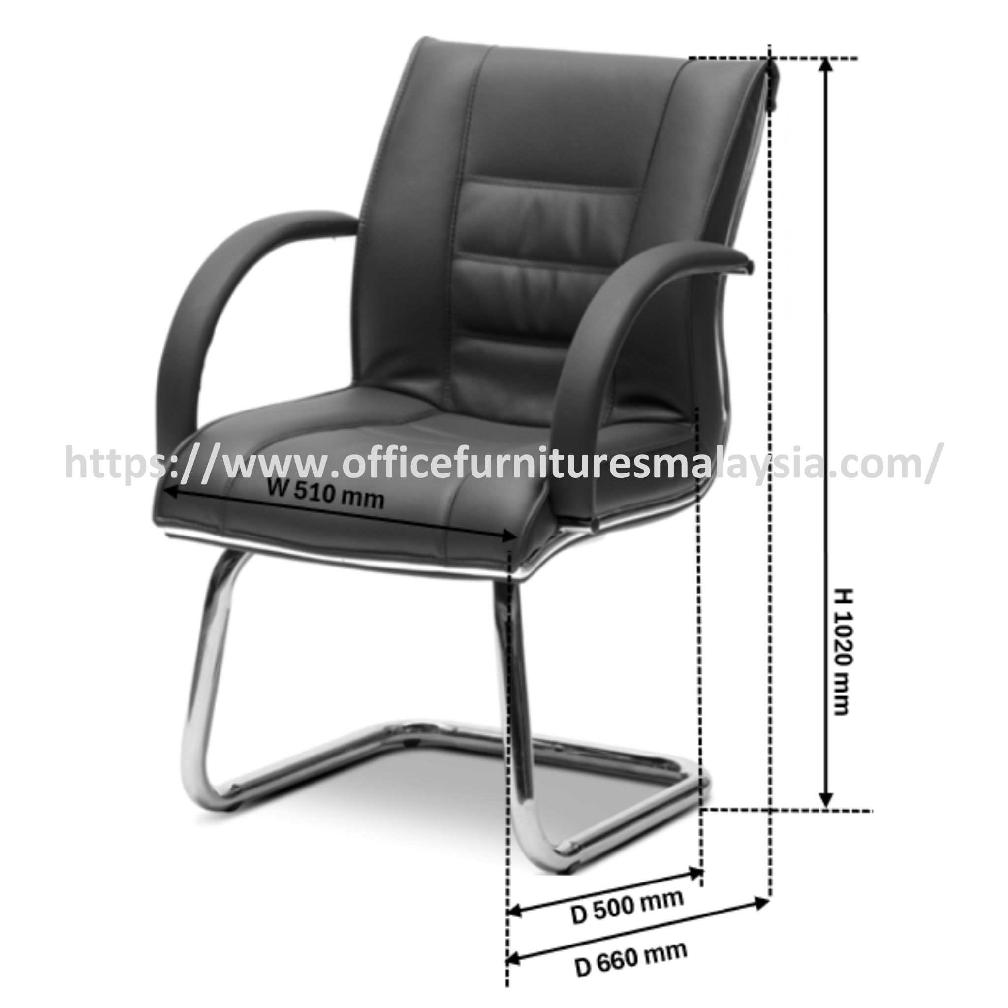 Comfort Visitor Executive Office Chair OFMEVT51024 - Image 3